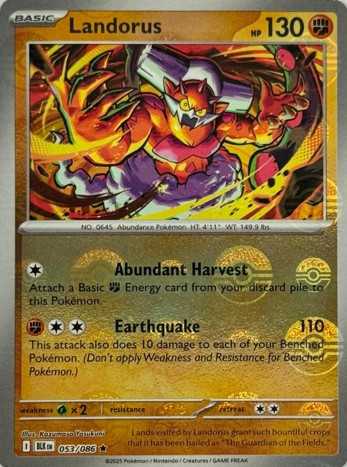 Pokémon Tcg Landorus 053/086 (Poke Ball)