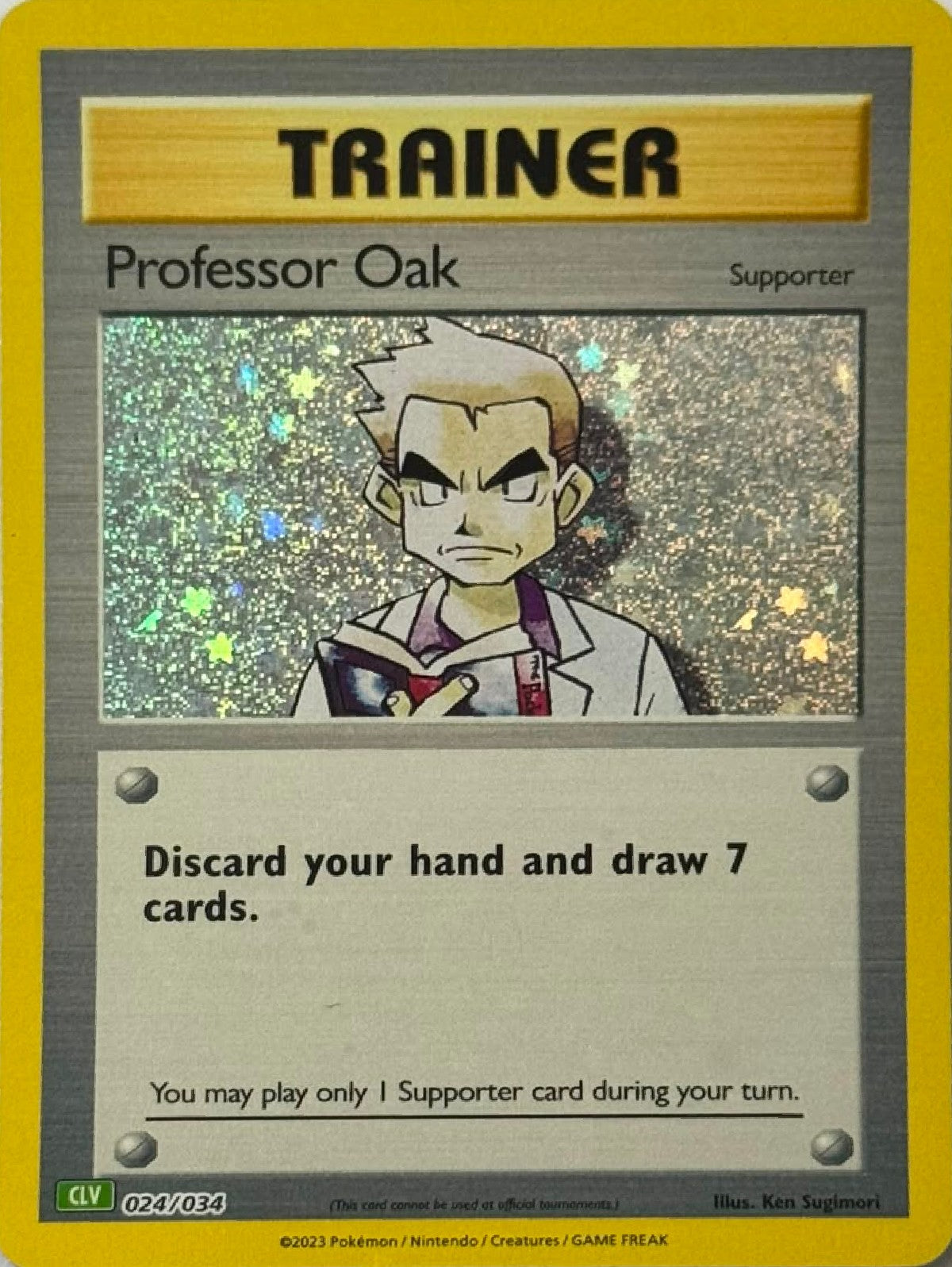Pokémon Tcg Professor Oak 024/034 (CLV) Holo