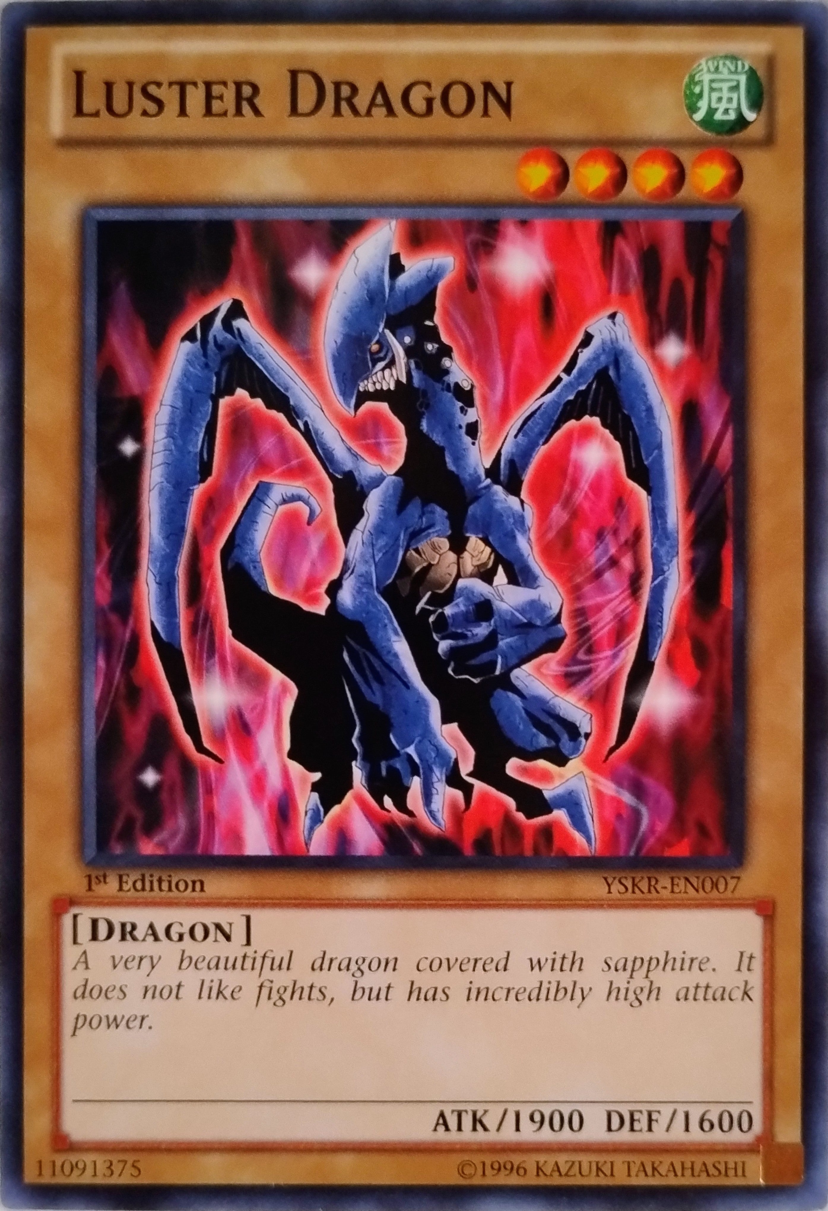 Yugioh! Luster Dragon Yskr-en007 1st Edition