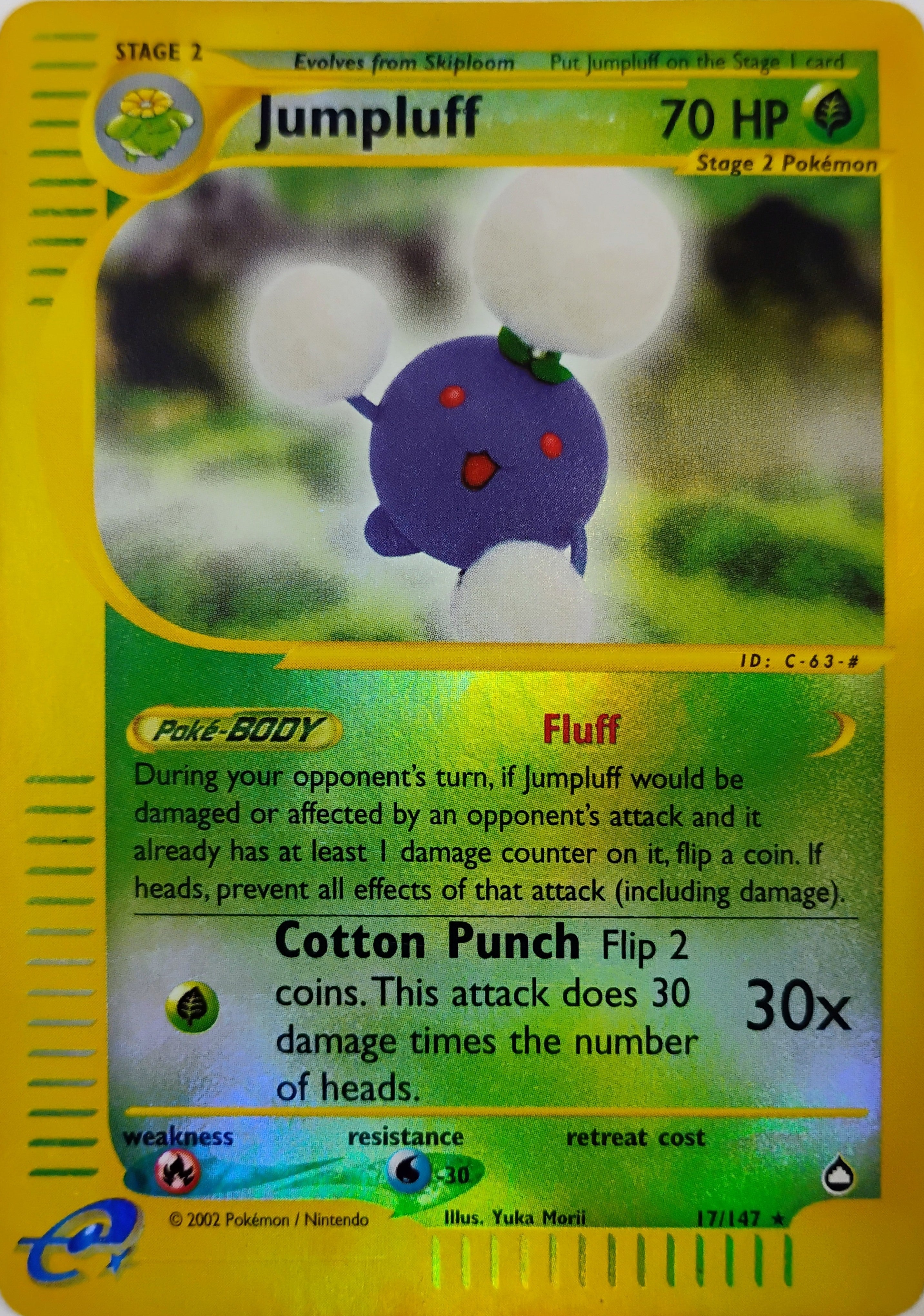 Pokémon tcg Jumpluff 17/147 Reverse