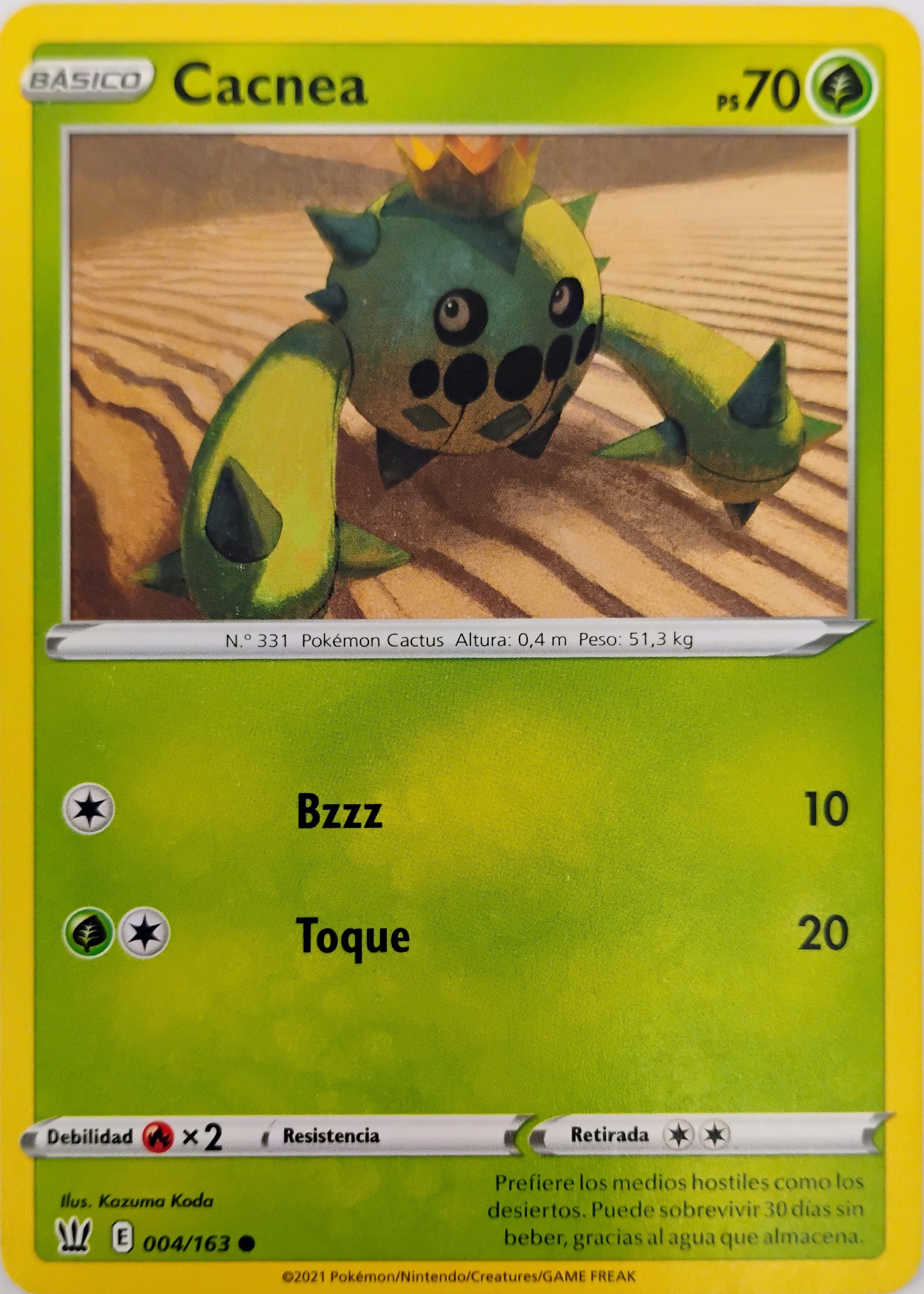 Pokémon tcg Cacnea 004/163 (Español)
