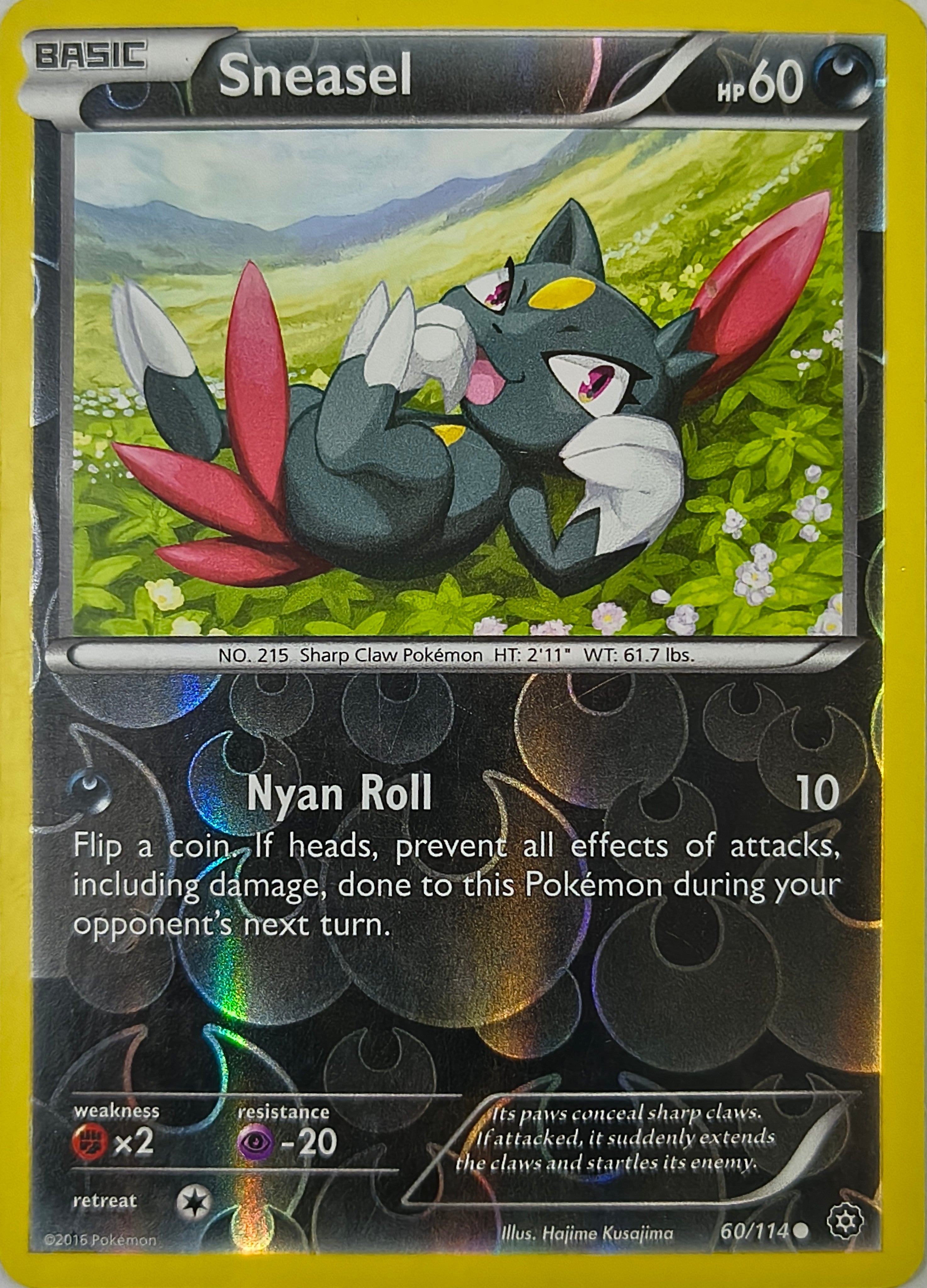 Pokémon tcg Sneasel 60/114 Reverse