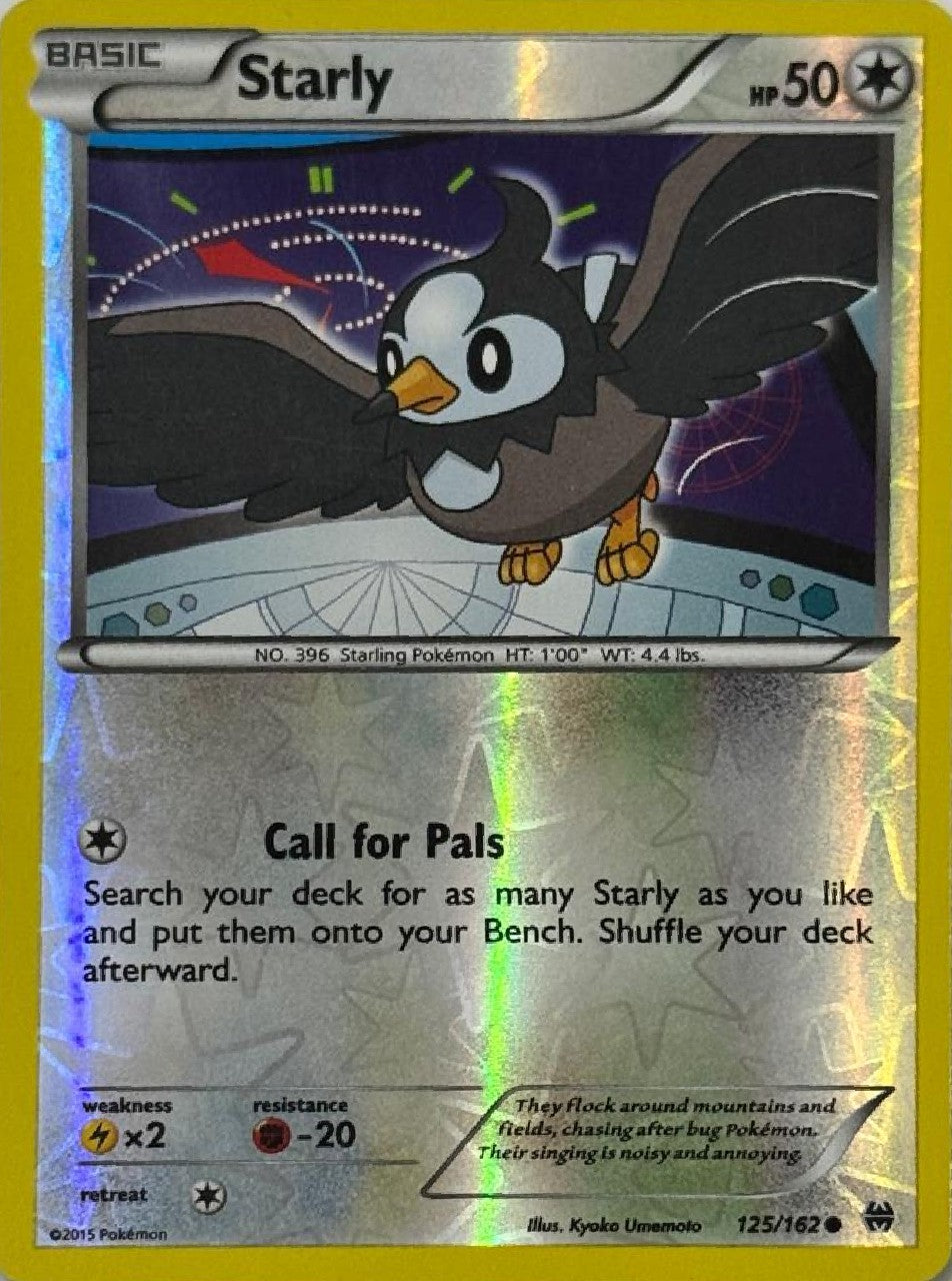 Pokémon Tcg Starly 125/162 Reverse