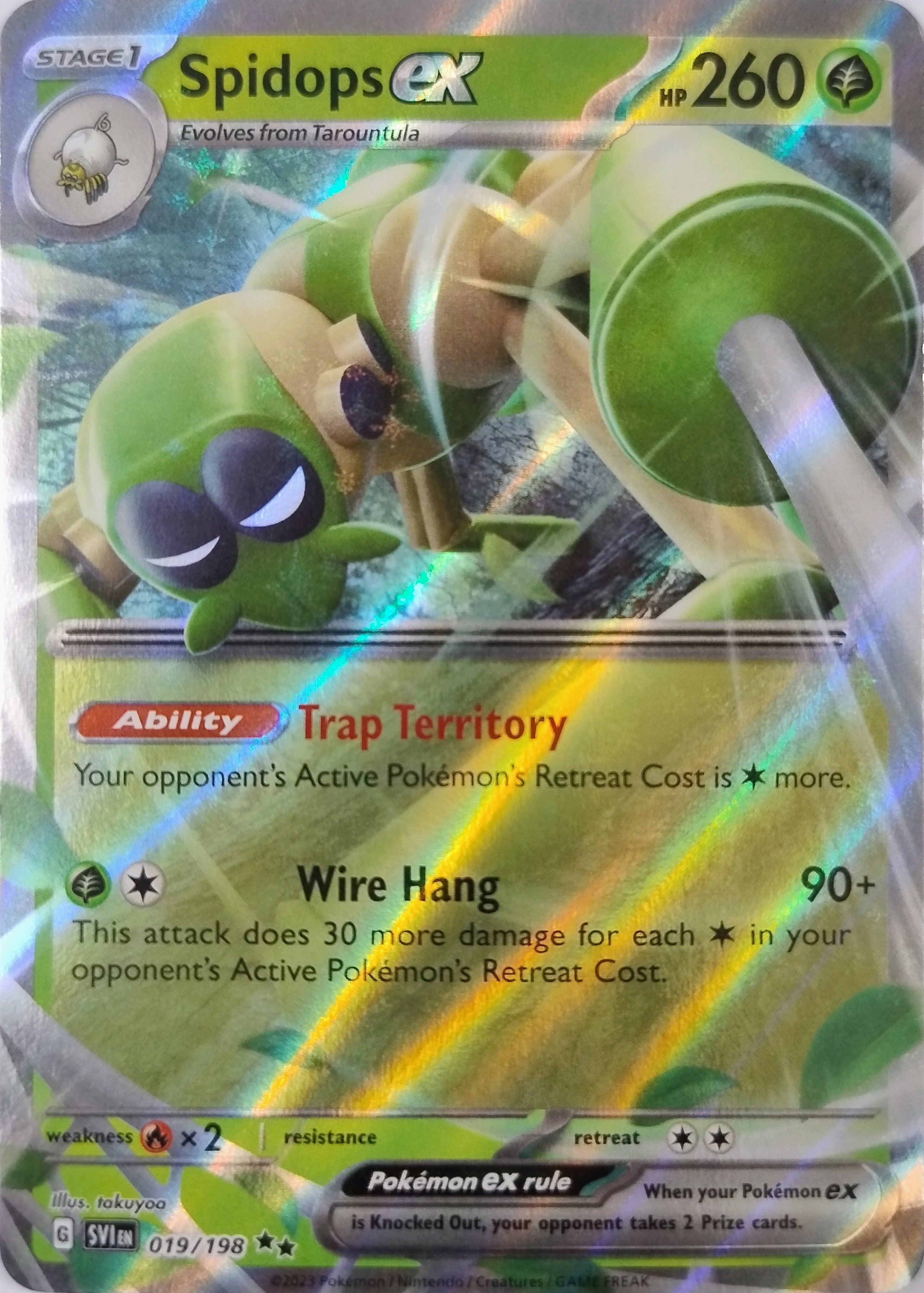 Pokemon Tcg Spidops Ex 019/198
