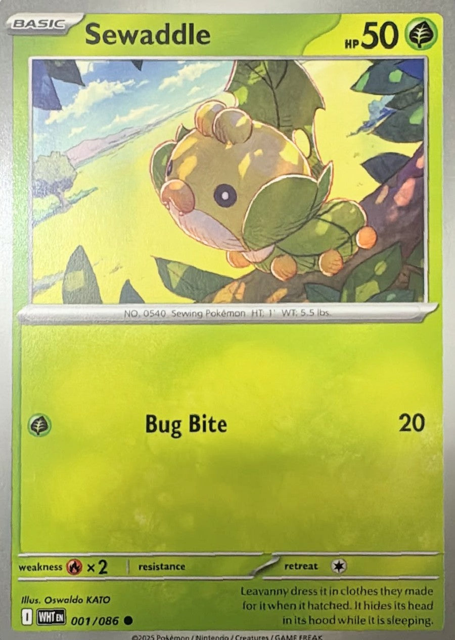 Pokémon Tcg Sewaddle 001/086