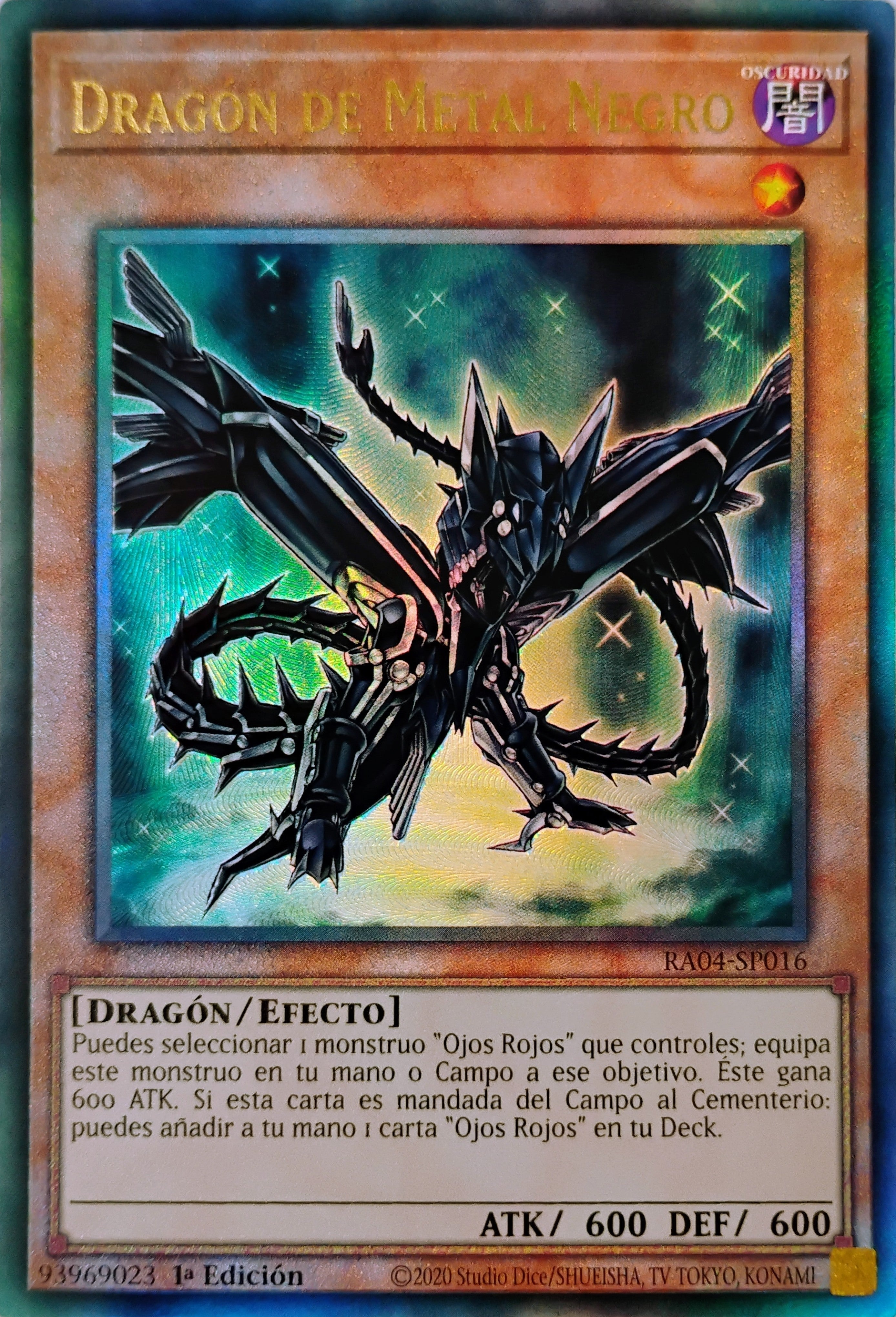 Yugioh! Dragón De Metal Negro Ra04-sp016 1st edition Ultimate