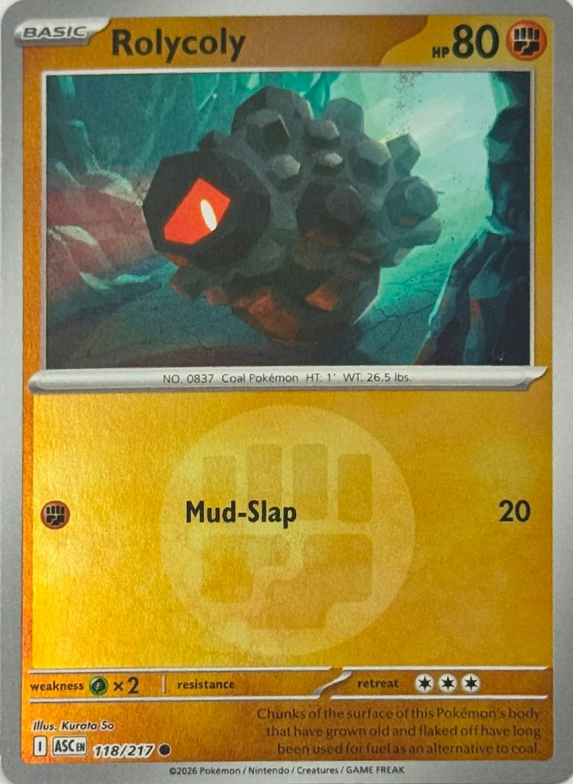 Pokémon Tcg Rolycoly 118/217 (Energy Símbol)