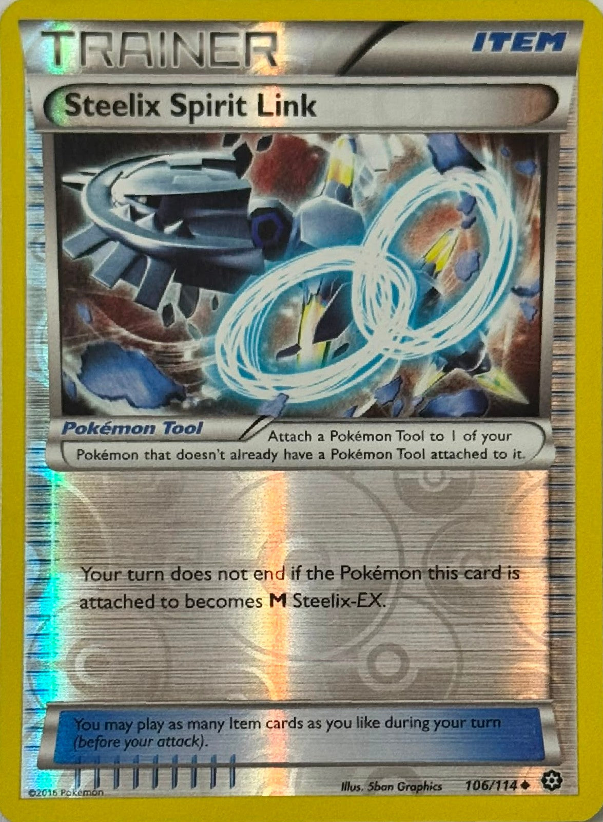 Pokémon Tcg Steelix Spirit Link 106/114 Reverse