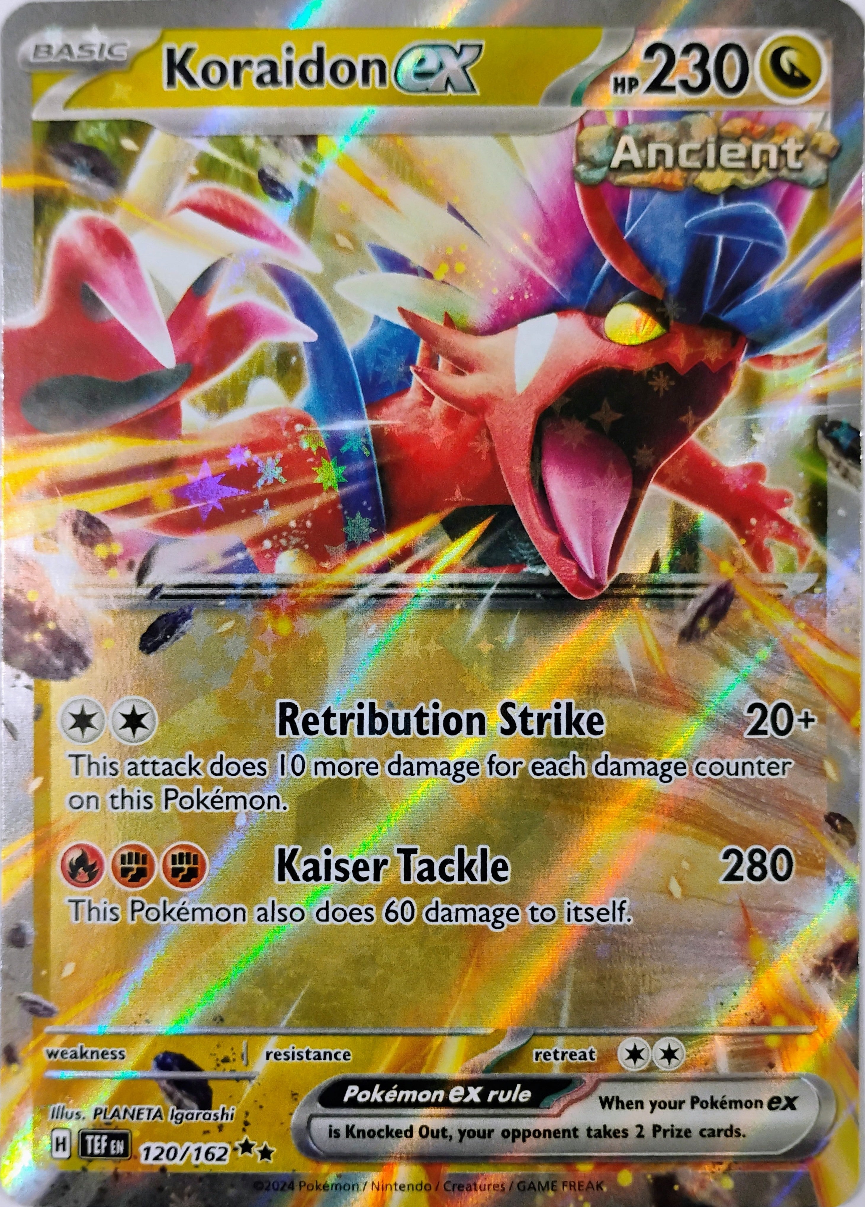 Pokémon tcg Koraidon Ex 120/162