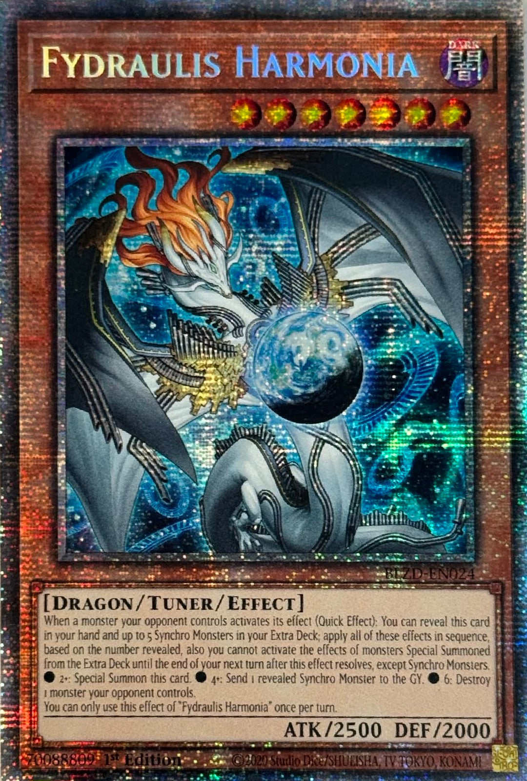 Yugioh! Fydraulis Harmonia BLZD-EN024 1st Edition Starlight