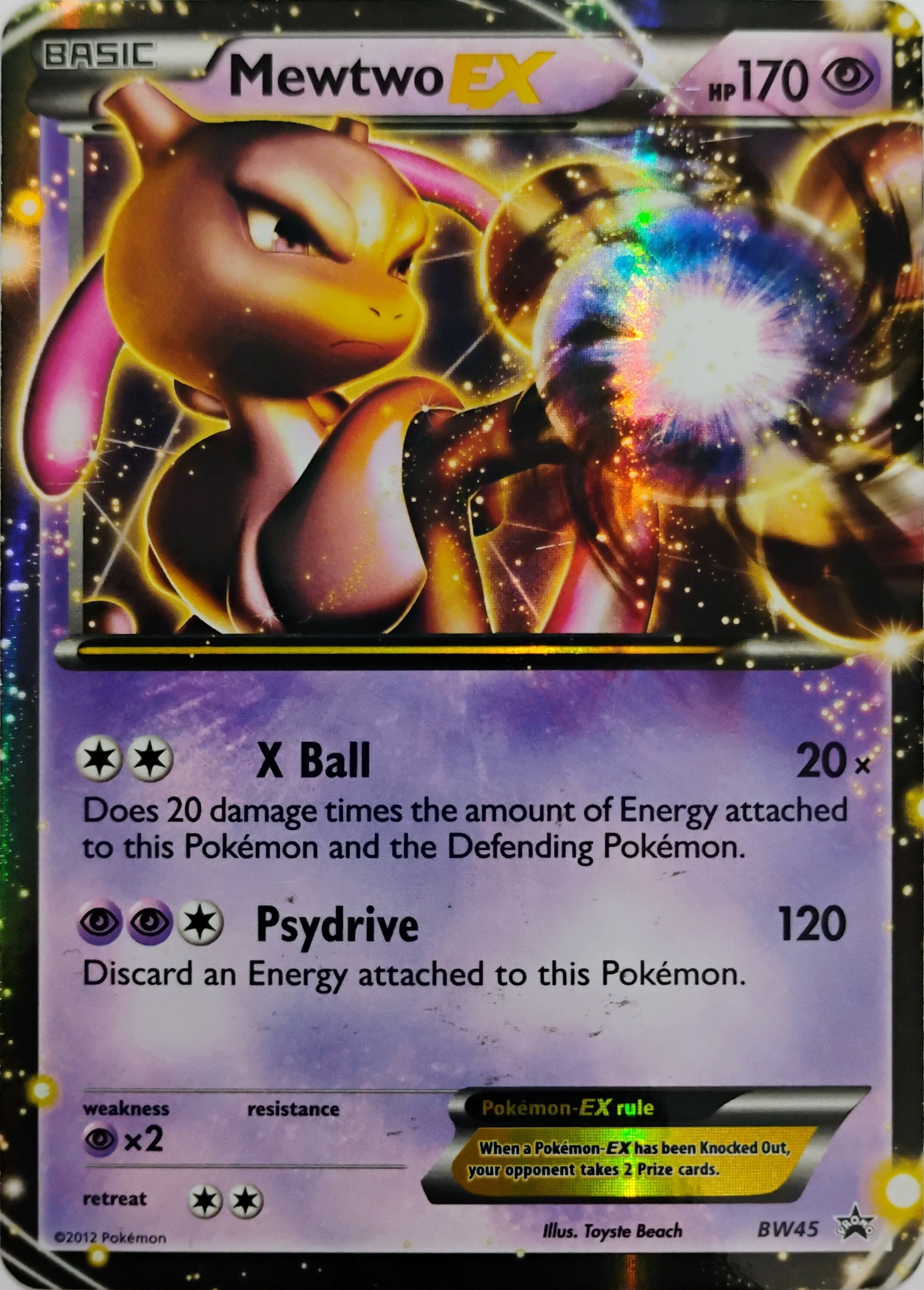 Pokémon tcg Mewtwo Ex Bw45