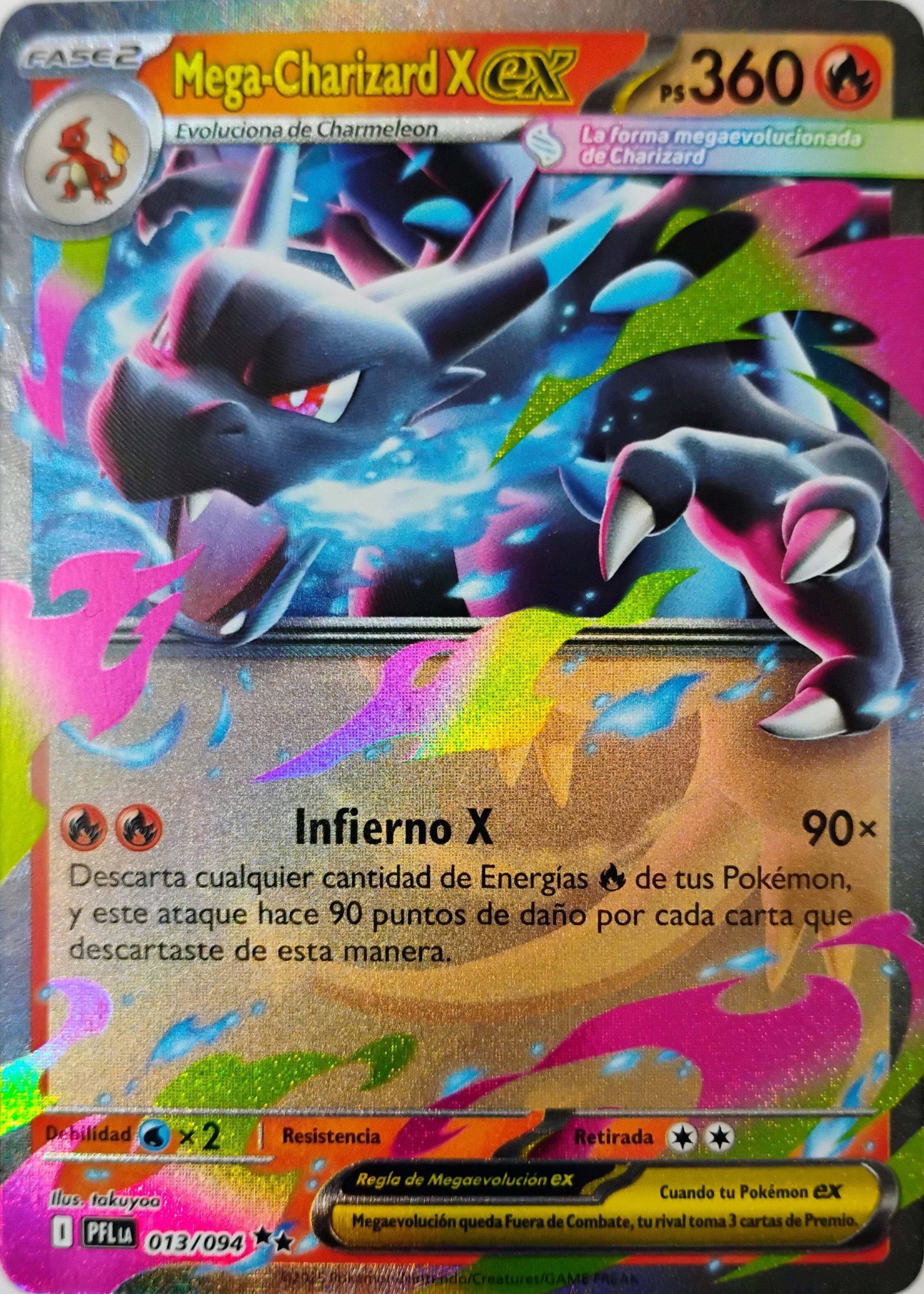 Pokémon tcg Mega-Charizard X Ex 013/094 (Español)