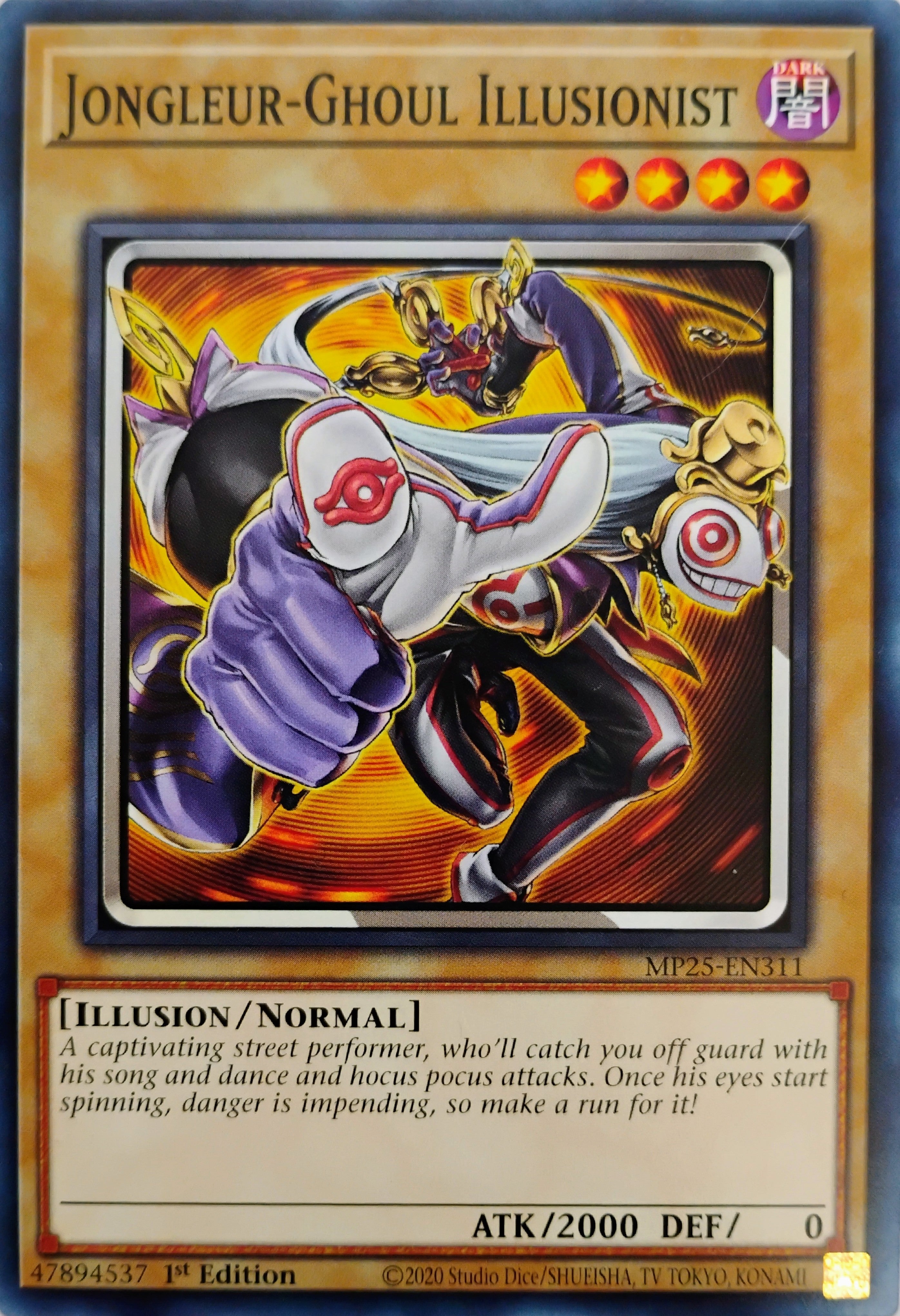 Yugioh! Jongleur-Ghoul Illusionist Mp25-en311 1st Edition