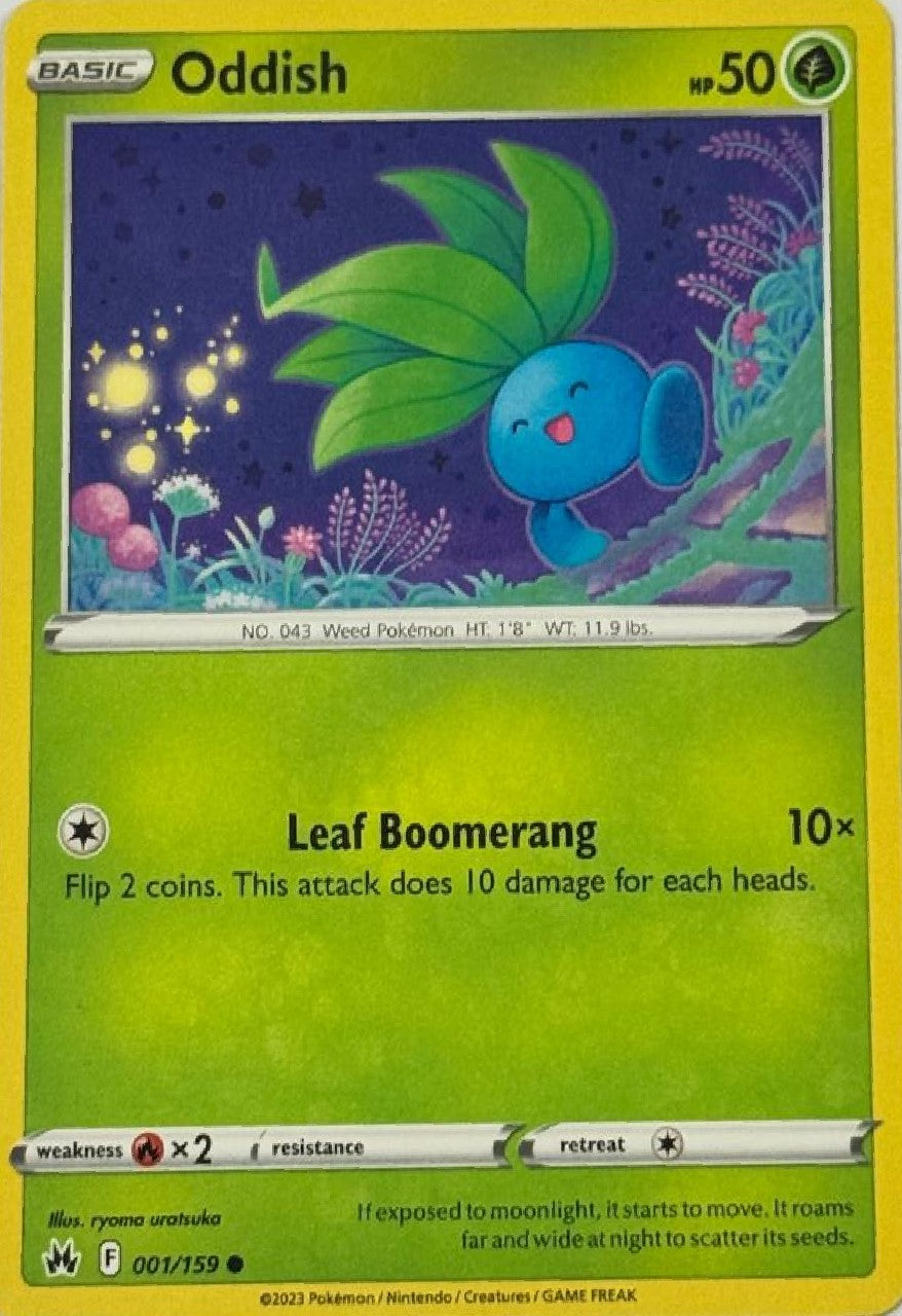 Pokémon Tcg Oddish 001/159