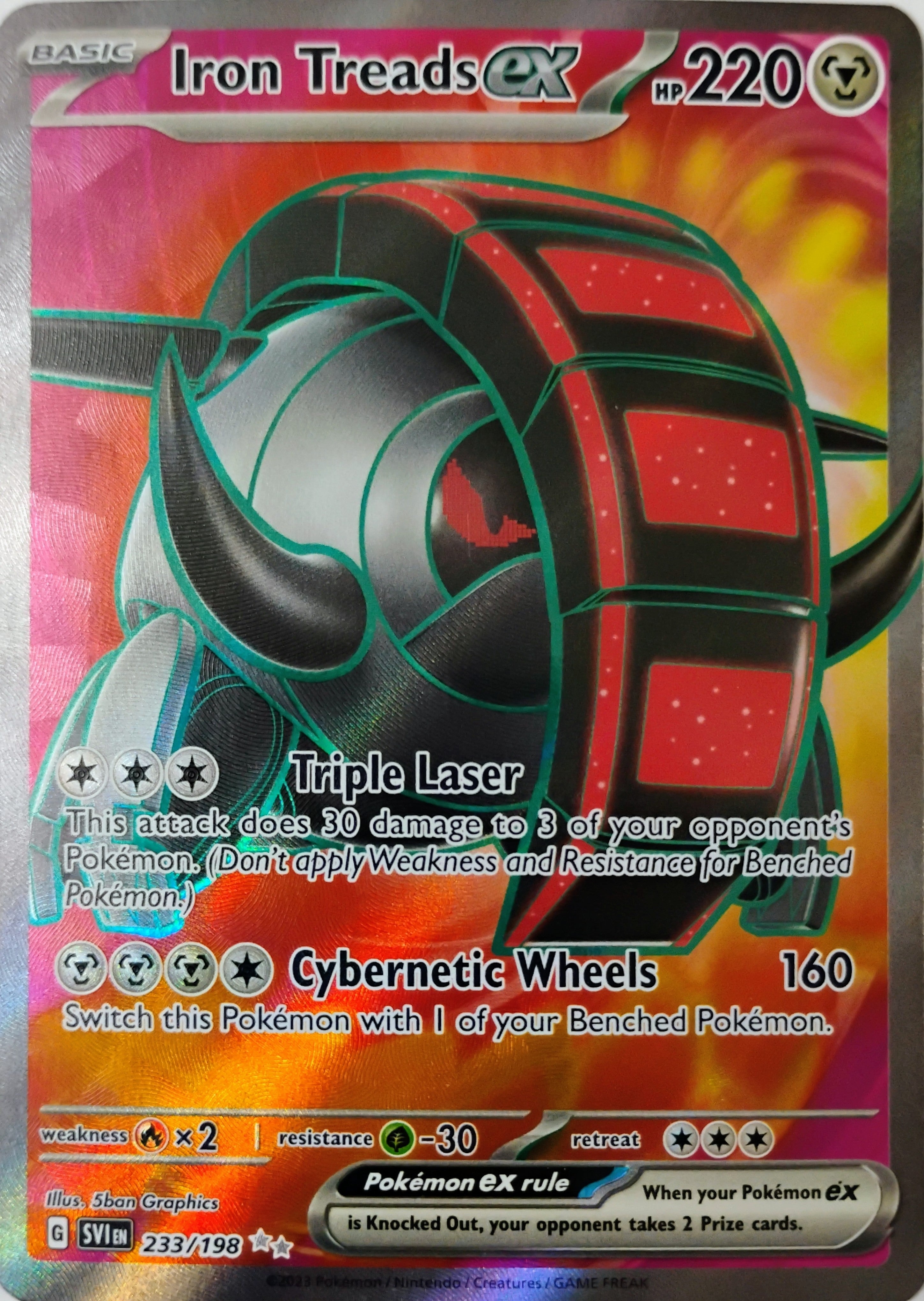 Pokémon tcg Iron Treads Ex 233/198