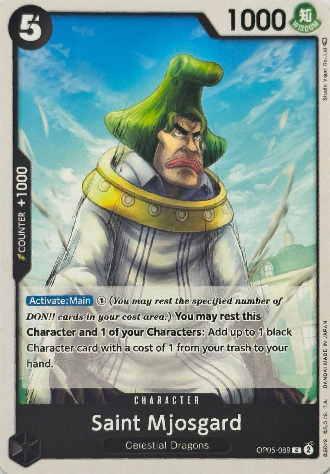 One piece Tcg Saint Mjosgard OP05-089