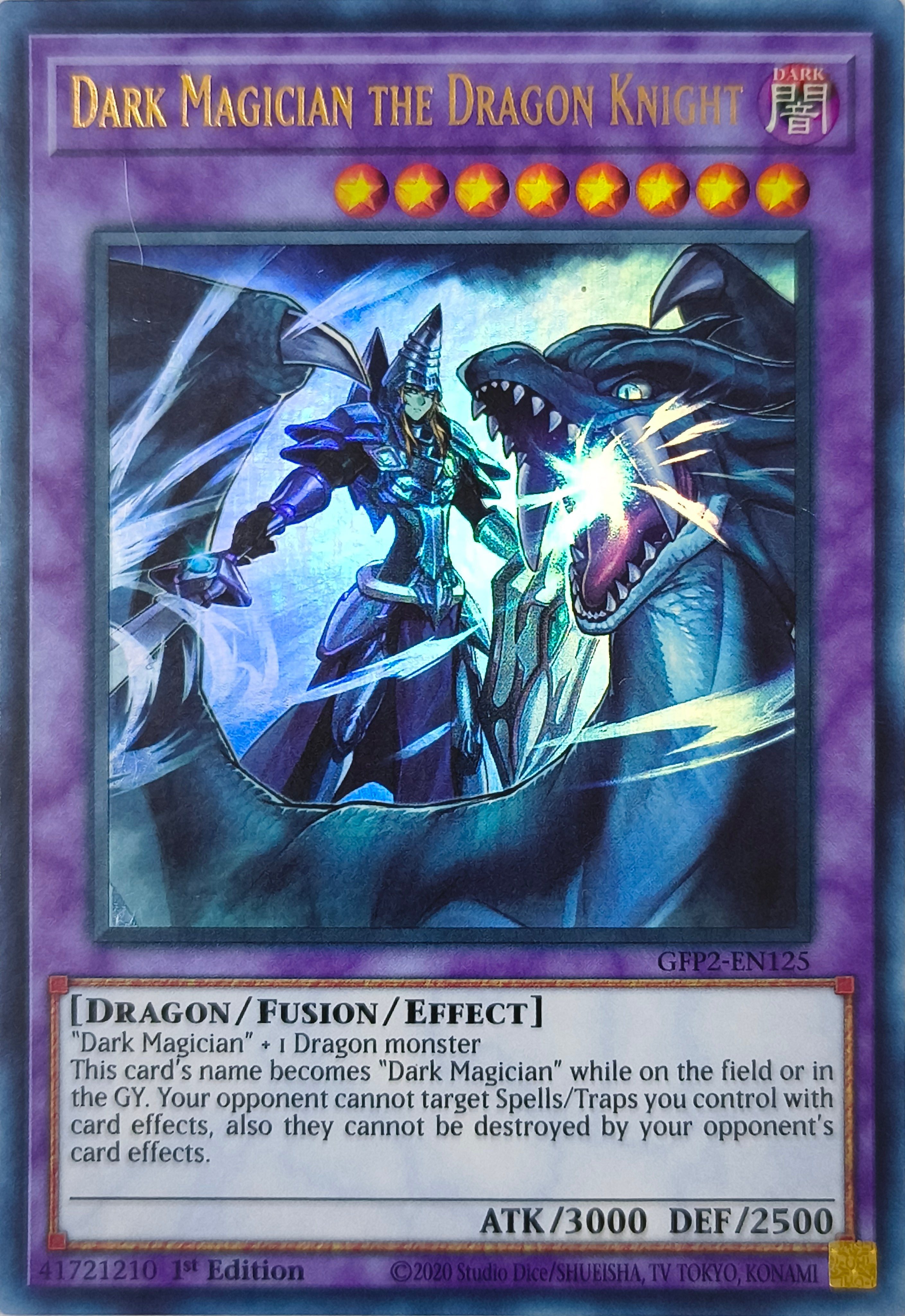 Yugioh! Dark Magician The Dragon Knight Gfp2-en125 1st Edition Ultra Rare