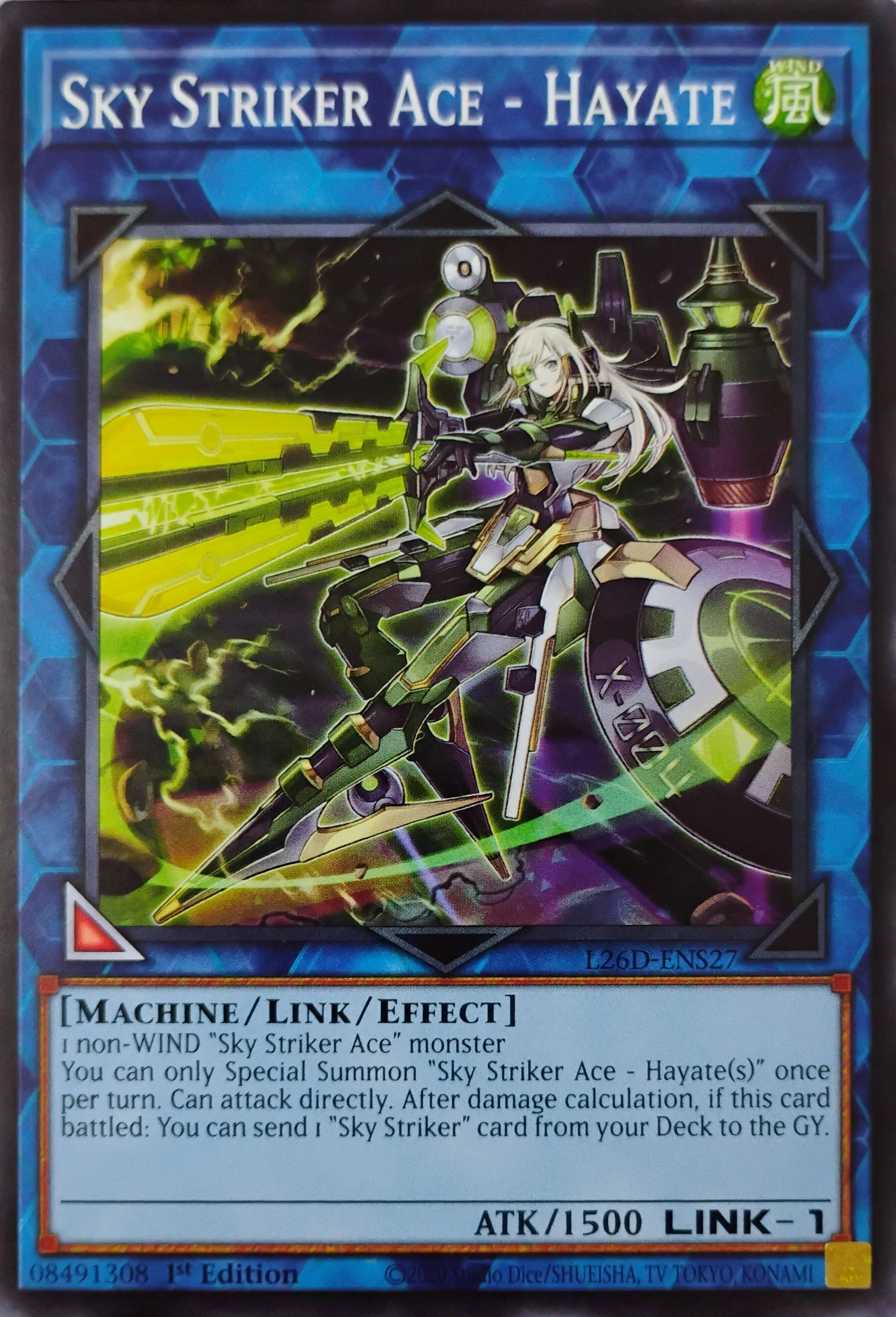 Yugioh! Sky Striker Ace - Hayate L26D-ENS27 1st edition