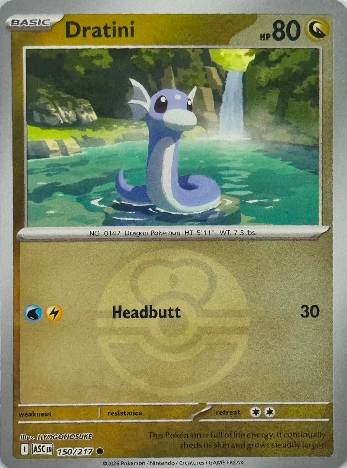 Pokémon Tcg Dratini 150/217 (Love Ball)