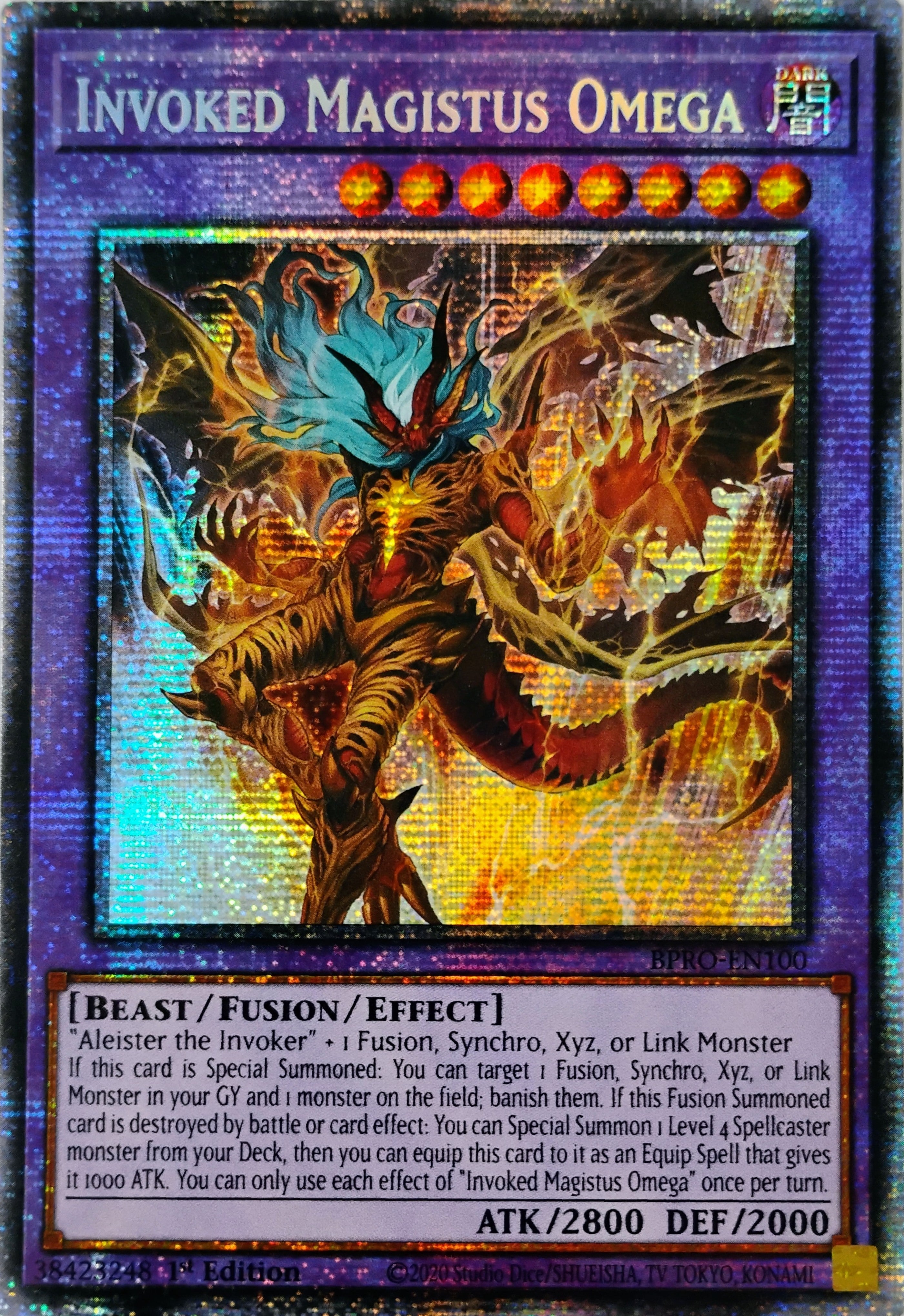 Yugioh! Invoked Magistus Omega Bpro-en100 Starlight