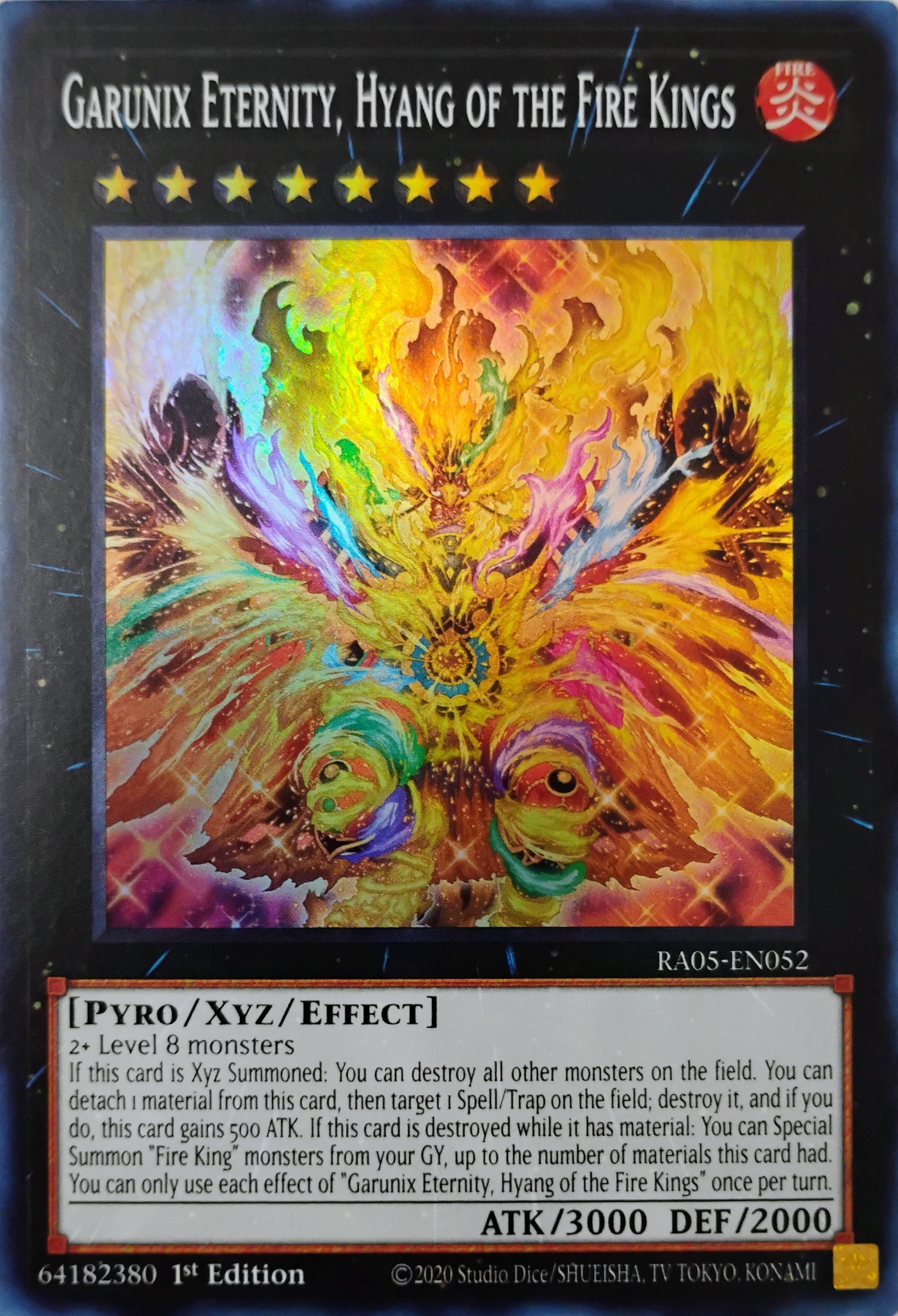 Yugioh! Garunix Eternity, Hyang of the Fire Kings Ra05-en052 Super Rare