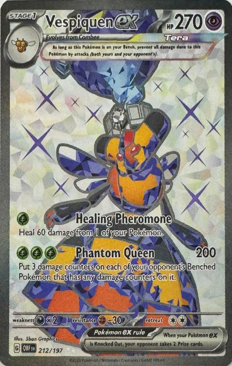 Pokemon Tcg Vespiquen Ex 212/197
