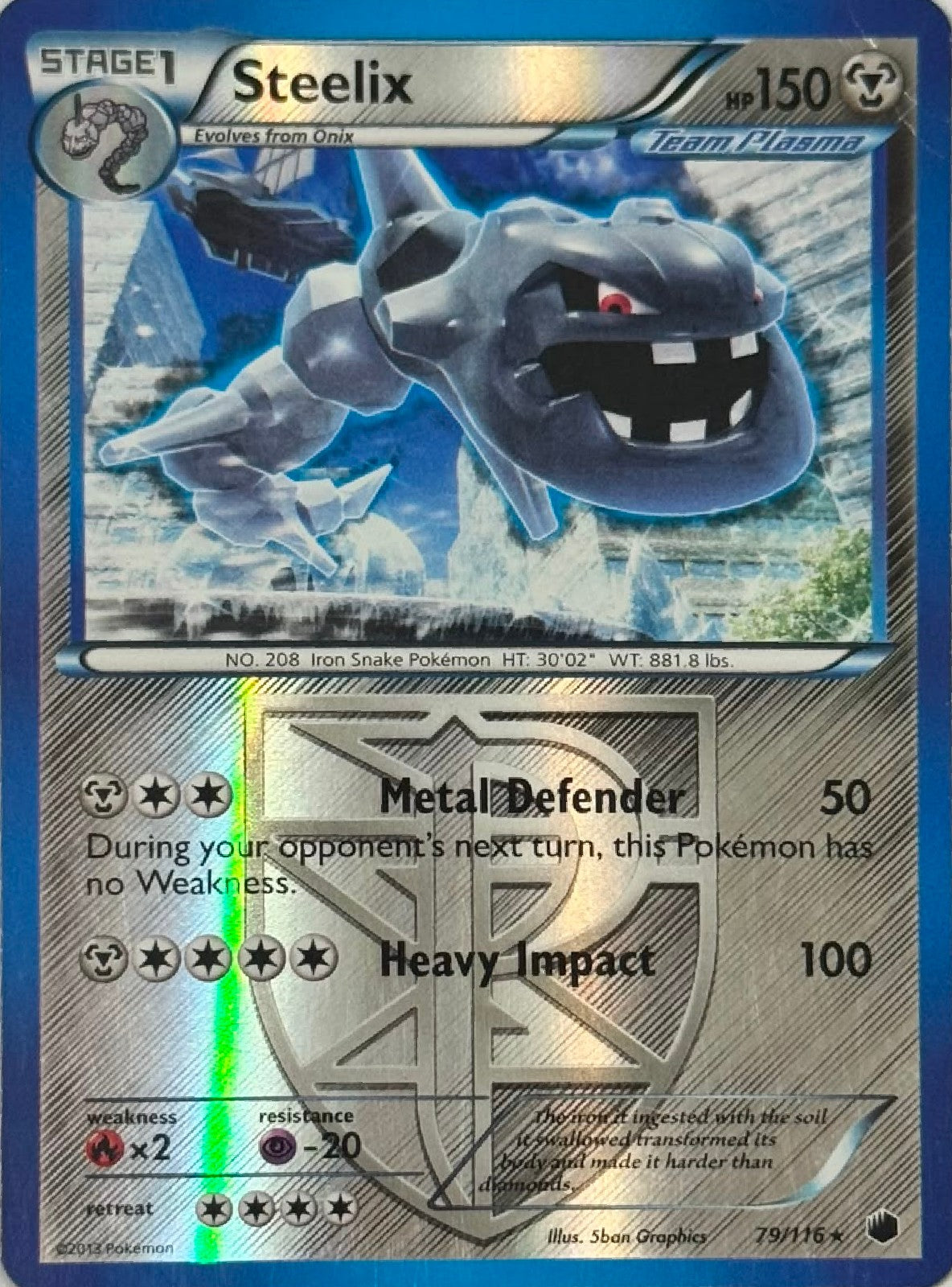 Pokémon Tcg Steelix 79/116 Reverse