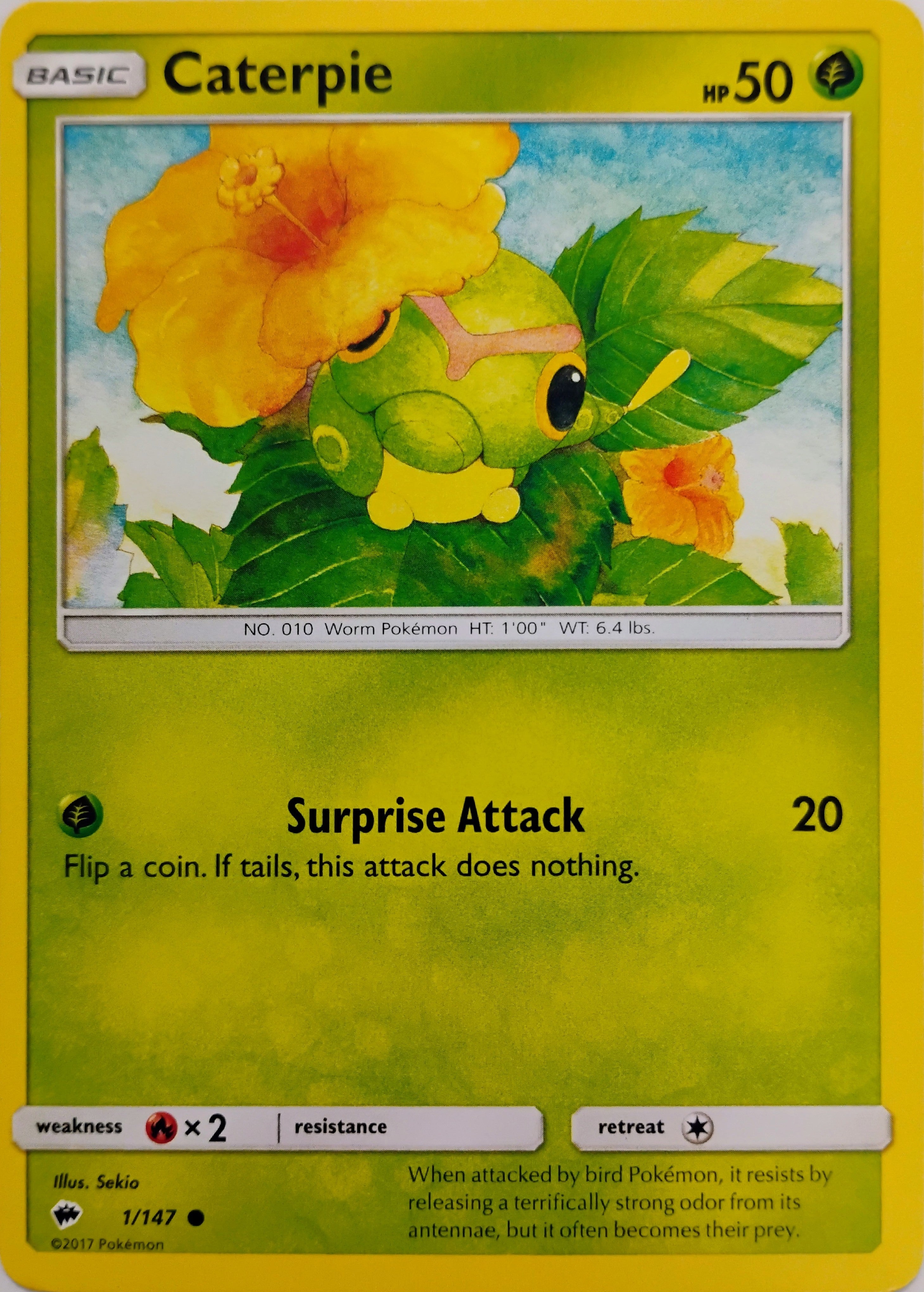 Pokémon tcg Caterpie 1/147