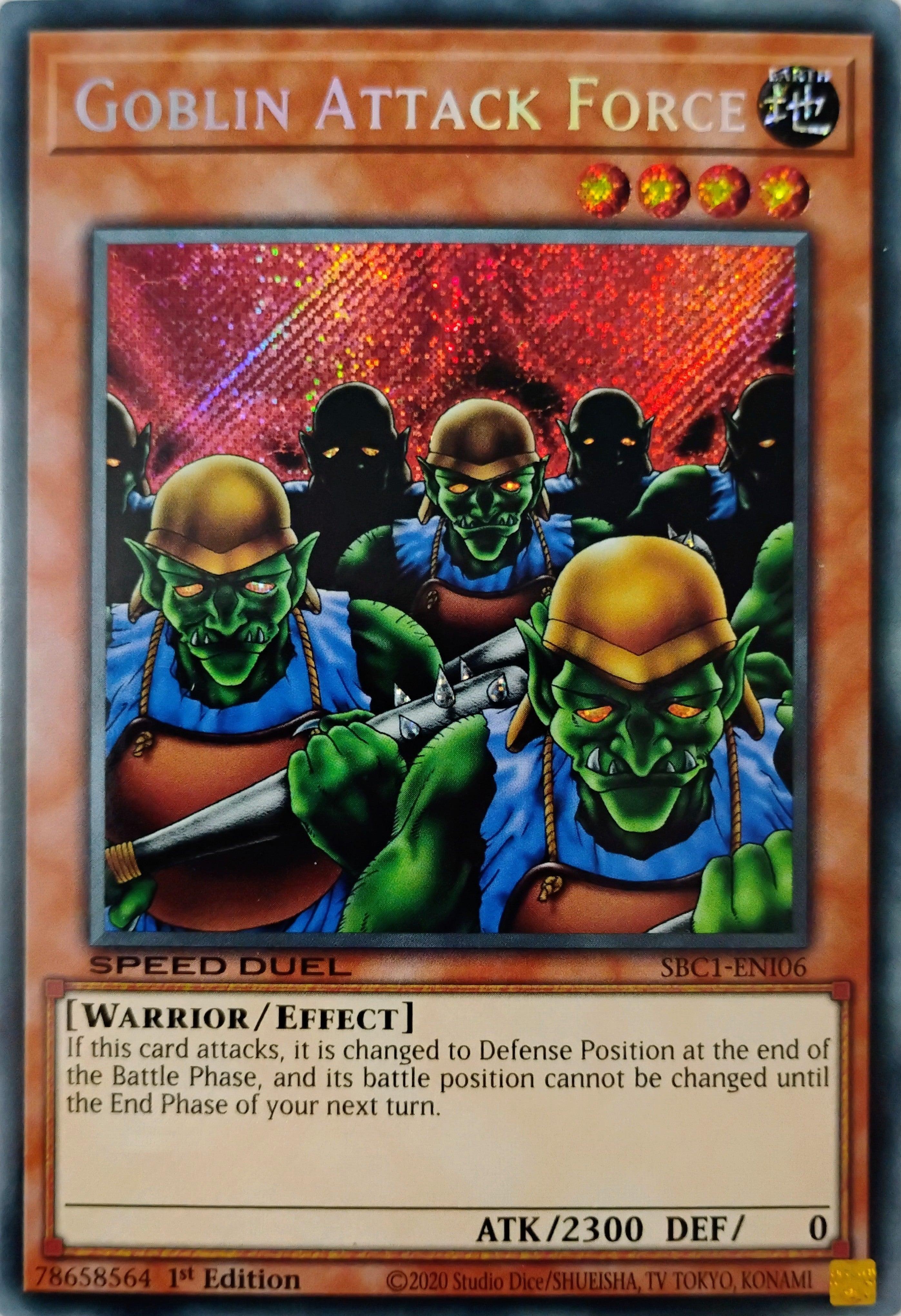 Yugioh! Goblin Attack Force Sbc1-en106 Speed Duel Secreta