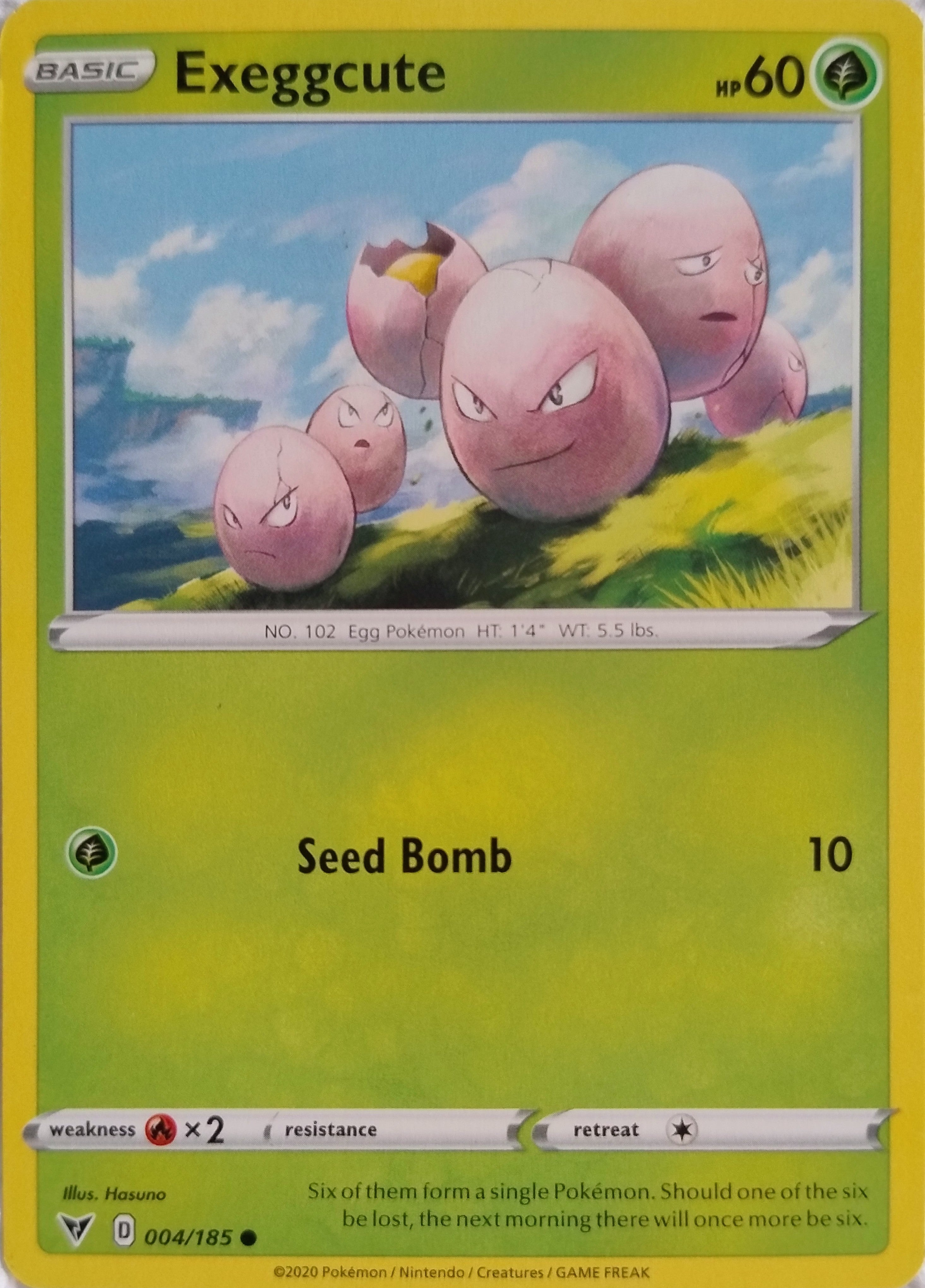 Pokémon Tcg Exeggcute 004/185