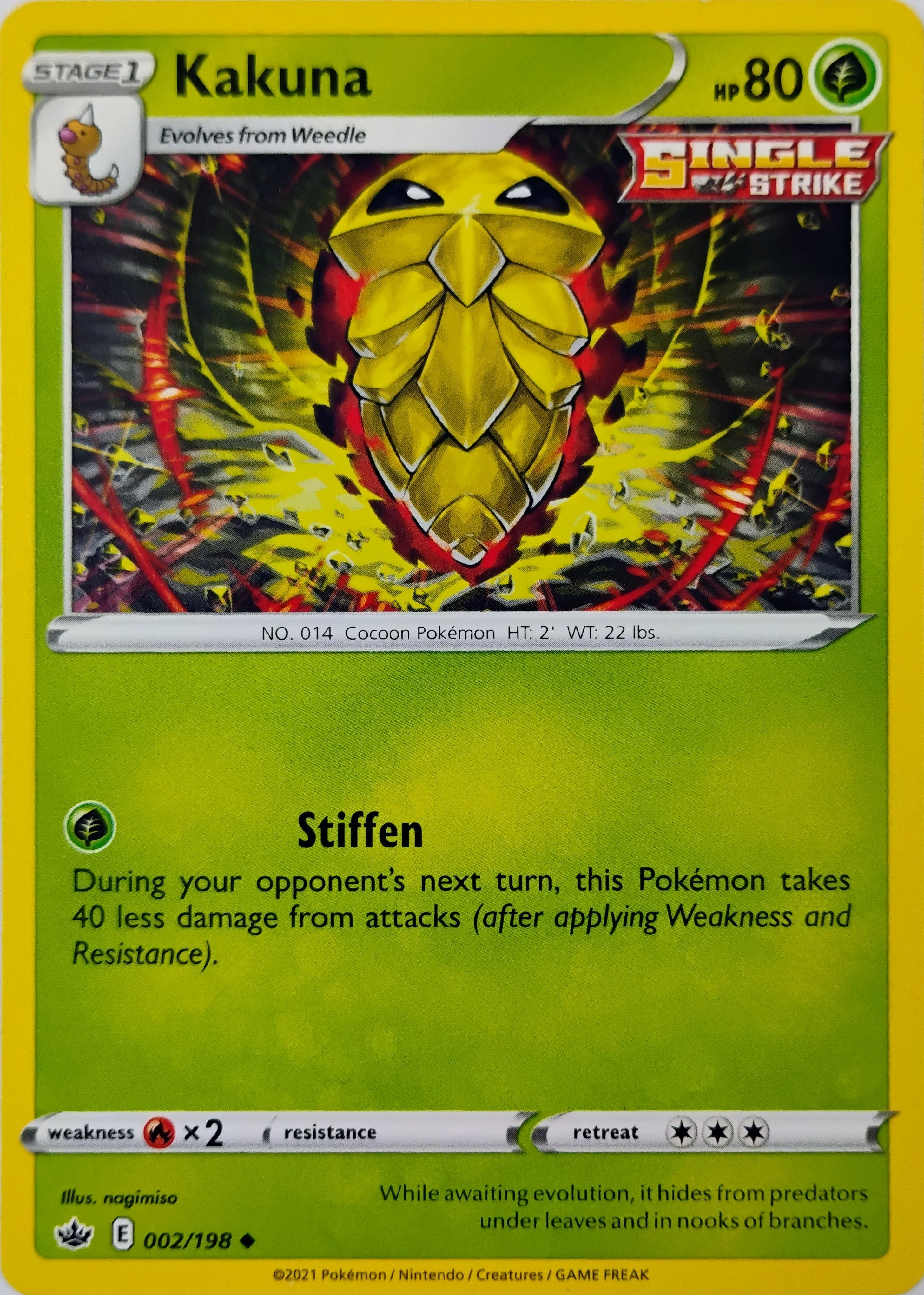 Pokémon tcg Kakuna 002/198
