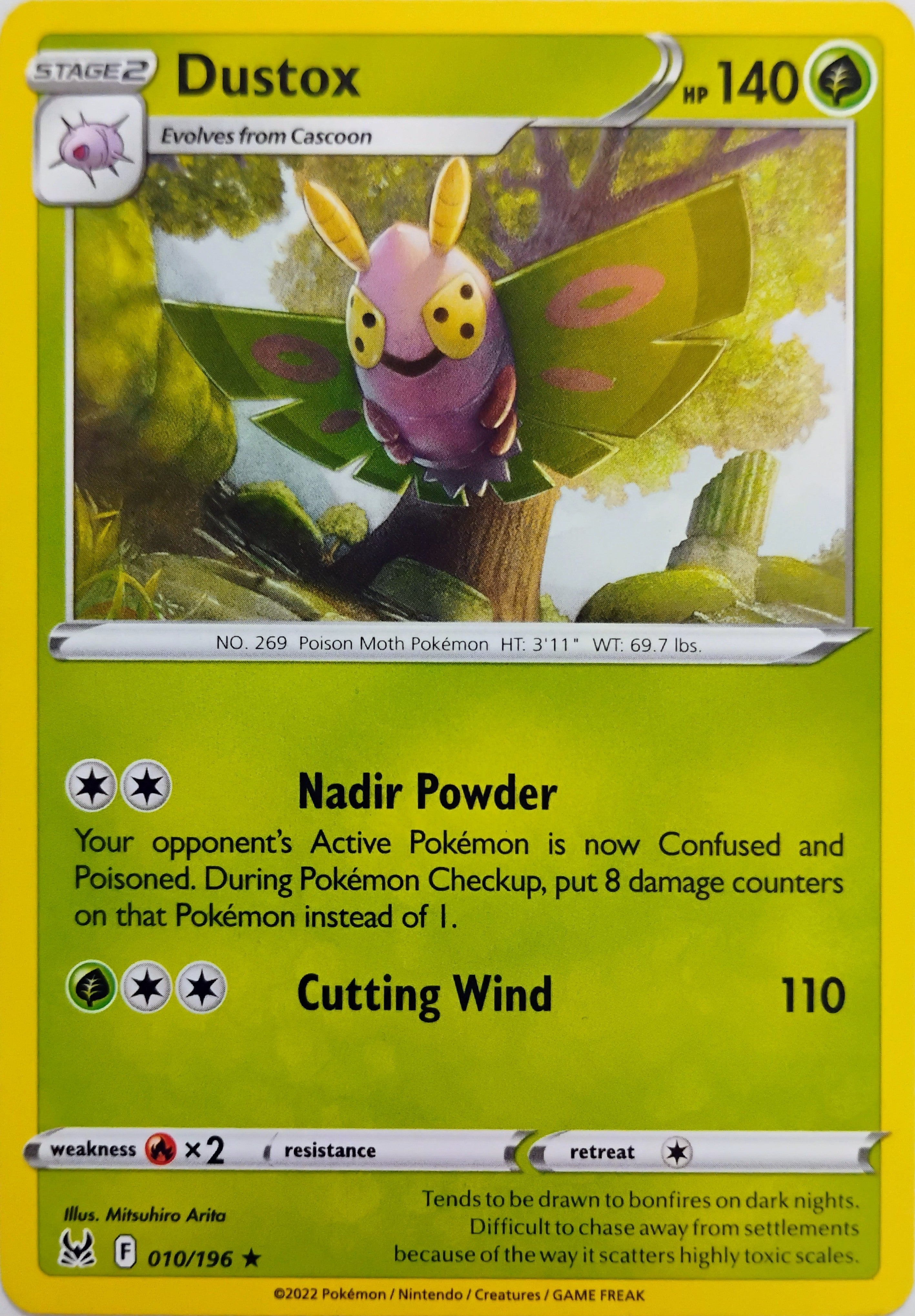 Pokémon tcg Dustox 010/196