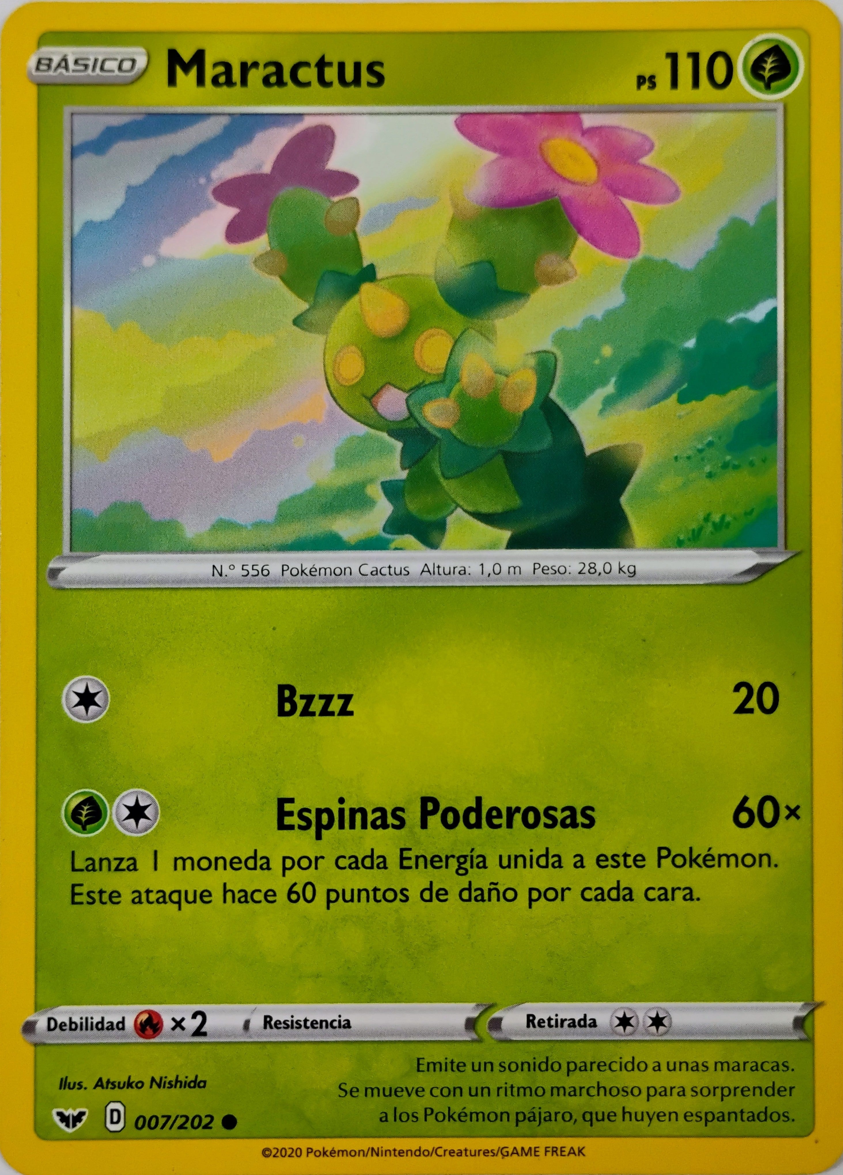 Pokémon tcg Maractus 007/202 (Español)