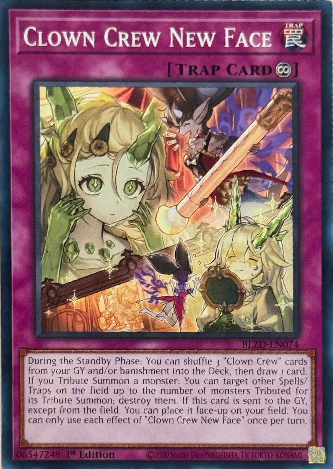 Yugioh! Clown Crew New Face BLDZ-EN074 1st Edition