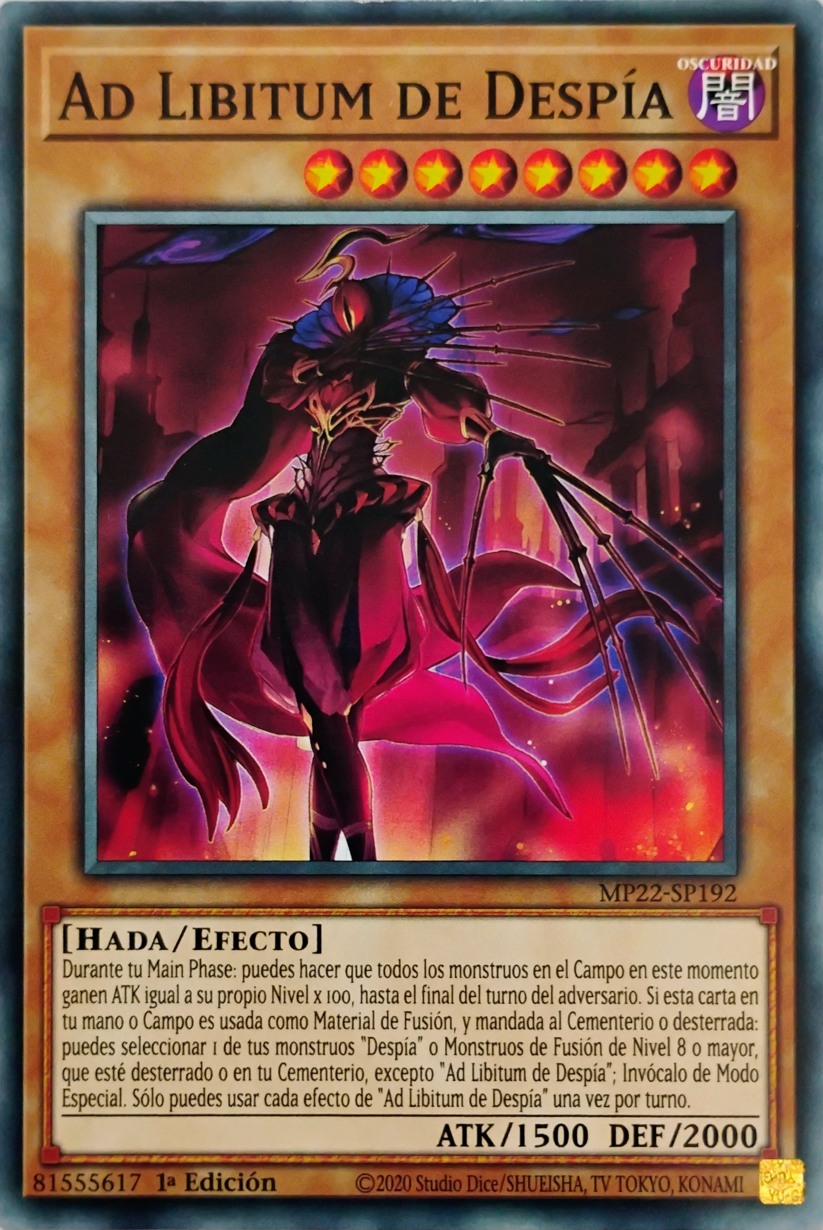 Yugioh! Ad Libitum De Despia Mp22-sp192 1ra edición