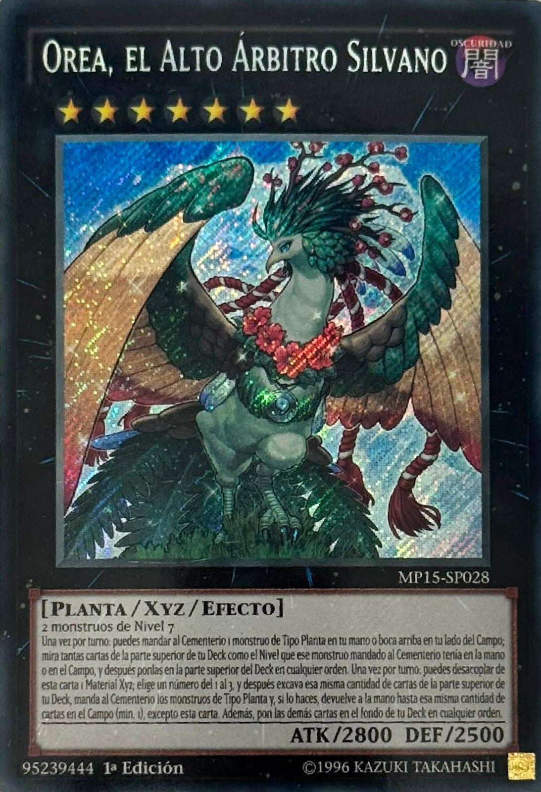 Yugioh! Orea, El Alto Árbitro Silvano MP15-SP028 1st edition Secret Rare