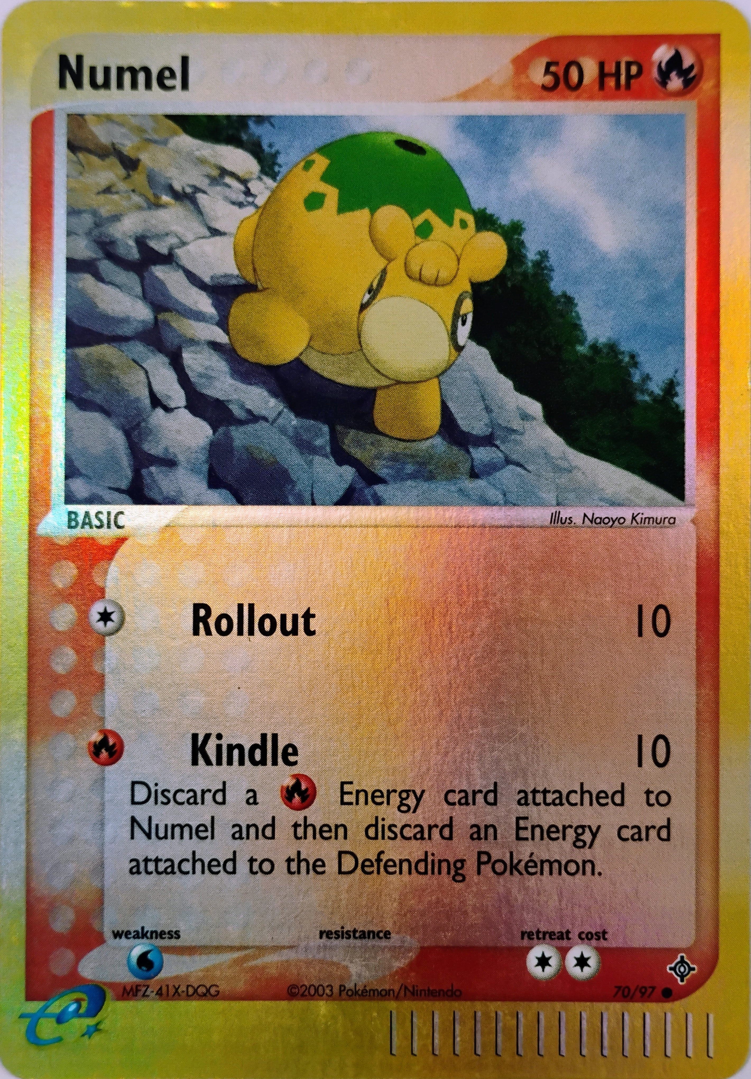 Pokémon tcg Numel 70/97 Reverse