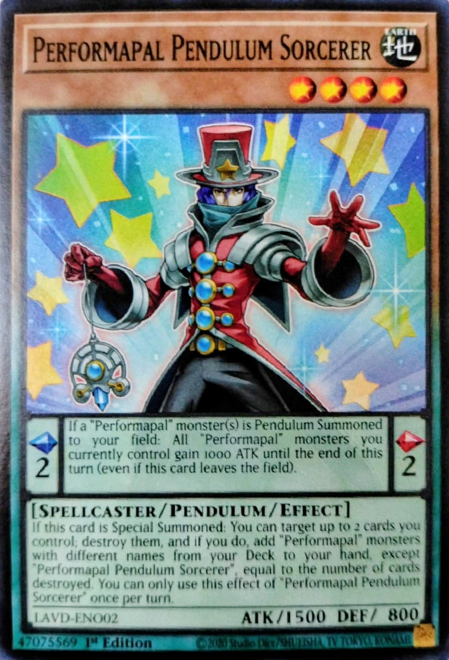 Yugioh! Perfomapal Pendulum Sorcerer LAVD-ENO02 1st Edition