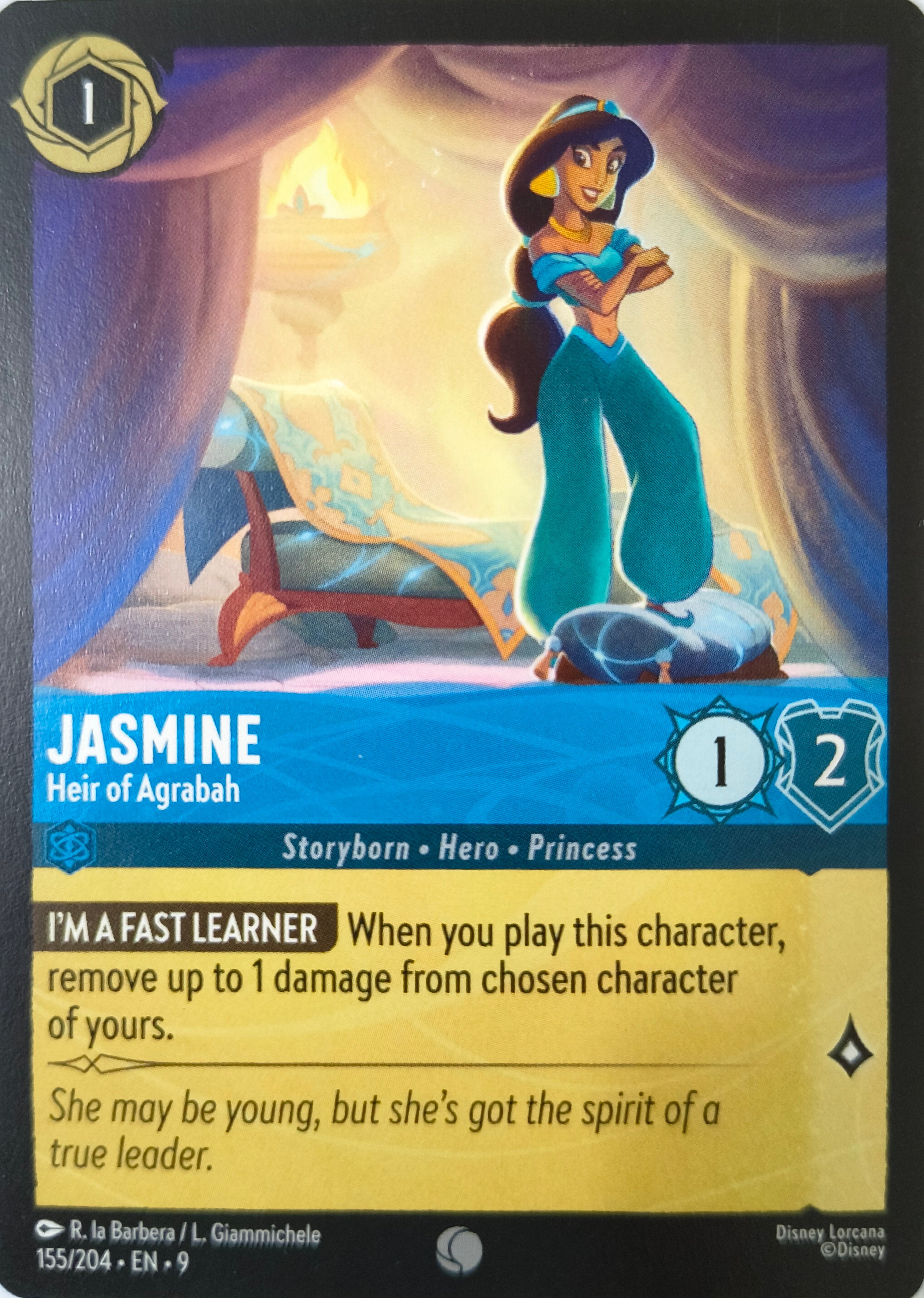 Disney Lorcana Jasmine 155/204