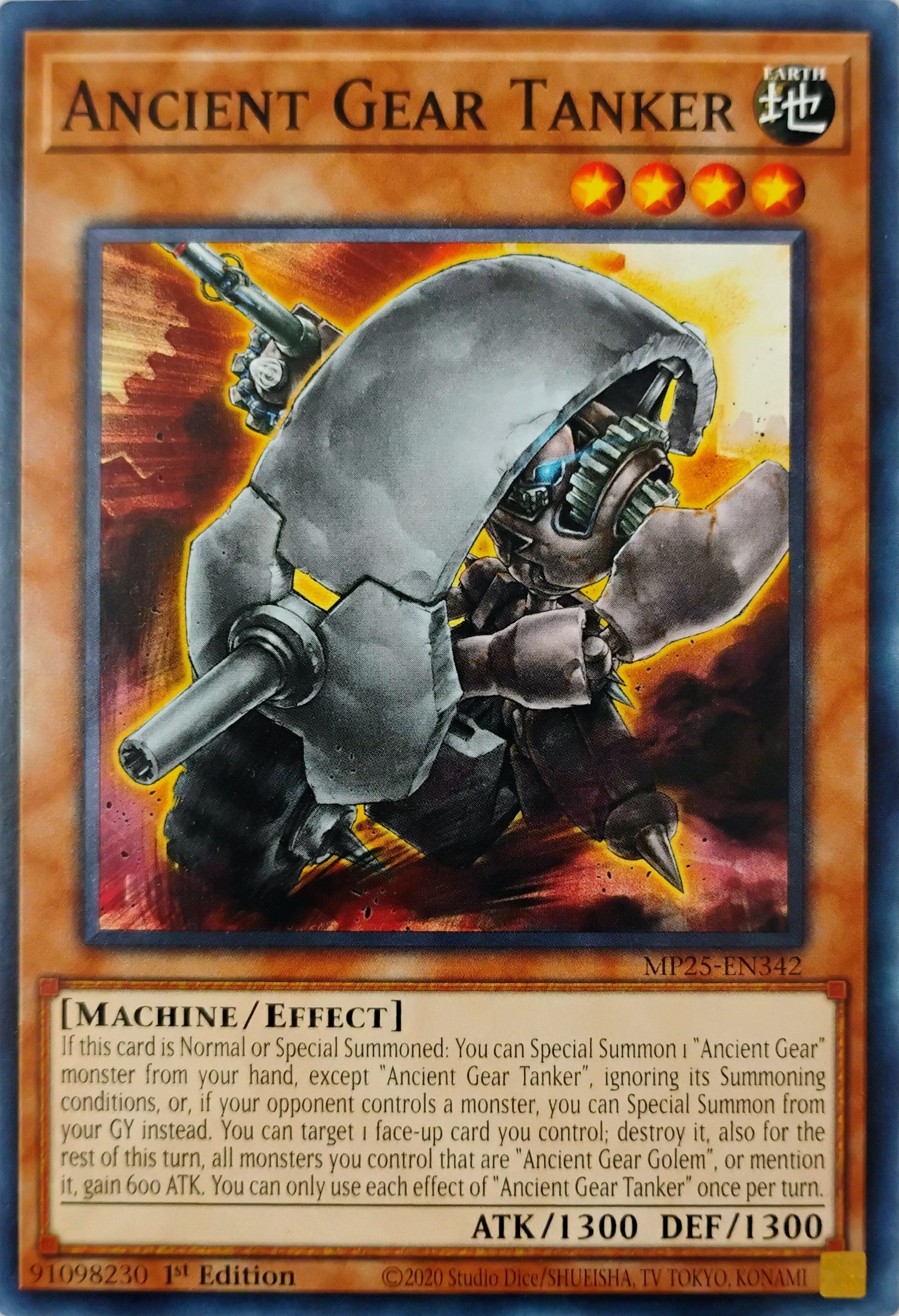 Yugioh! Ancient Gear Tanker Mp25-en342 1st edition