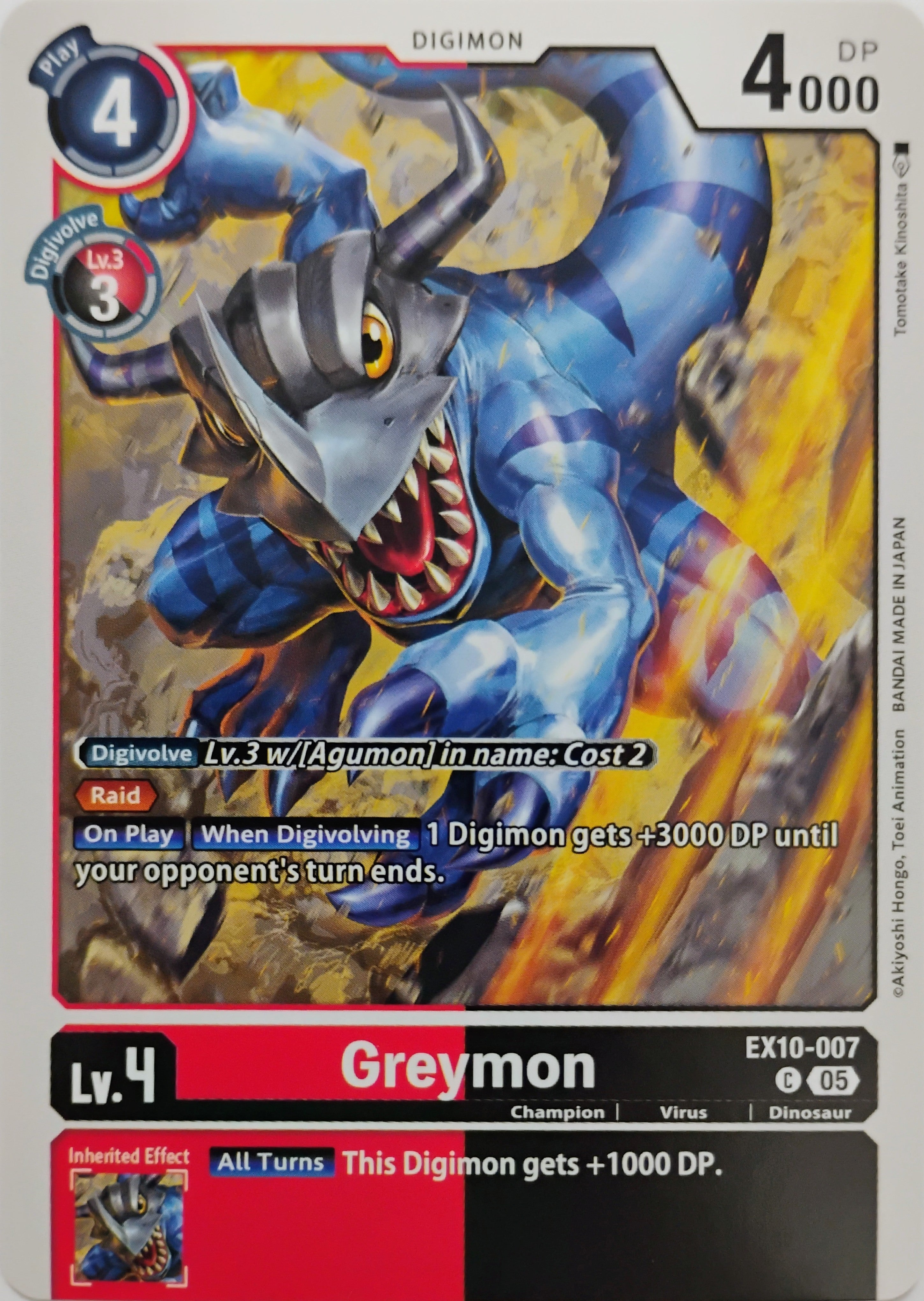 Digimon tcg Greymon Ex10-007