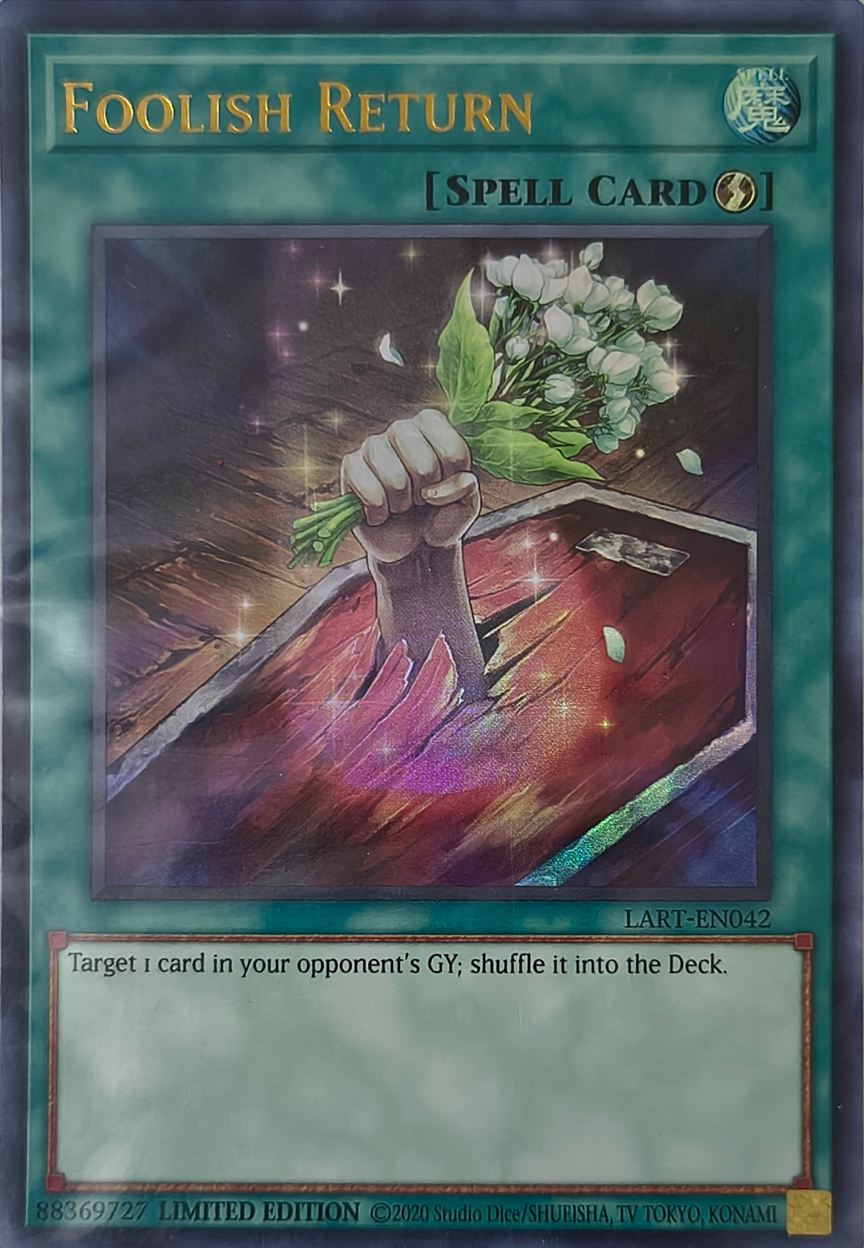 Yugioh! Foolish Return Lart-en042 Limited Edition Ultra Rare