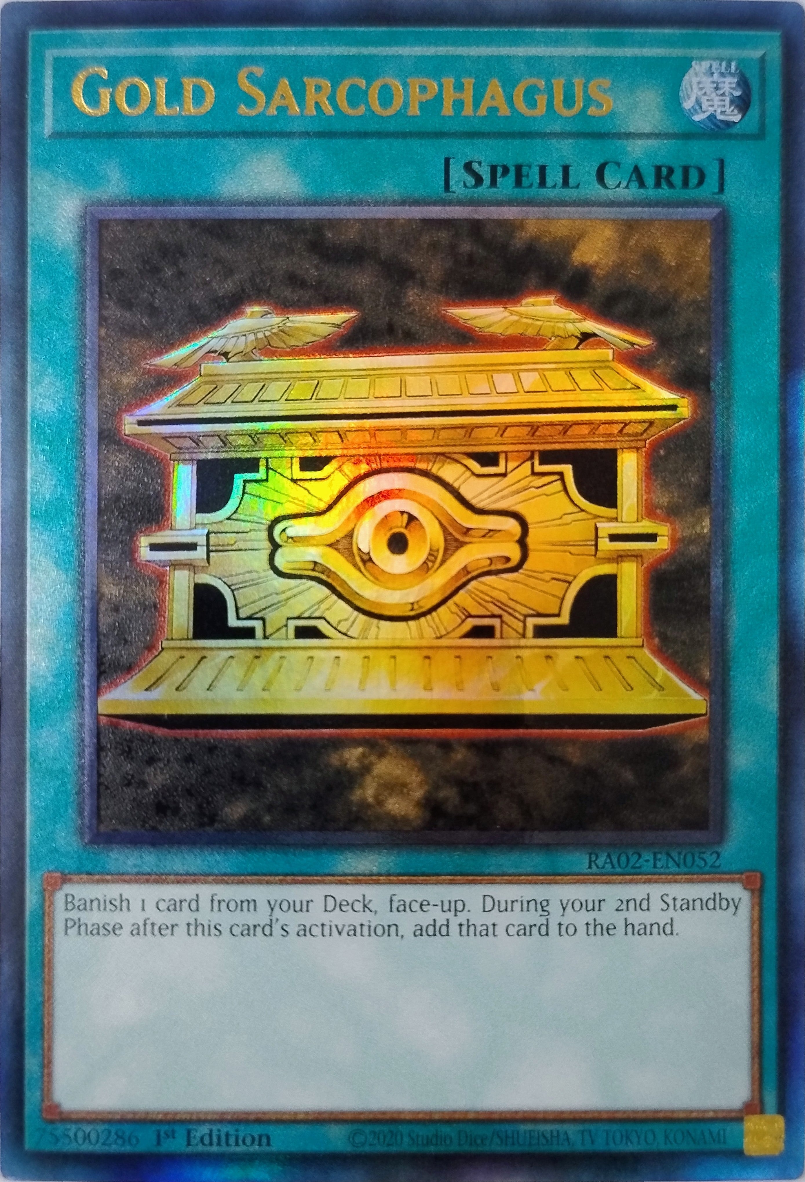 Yugioh! Gold Sarcophagus Ra02-en052 1st Edition Ultimate