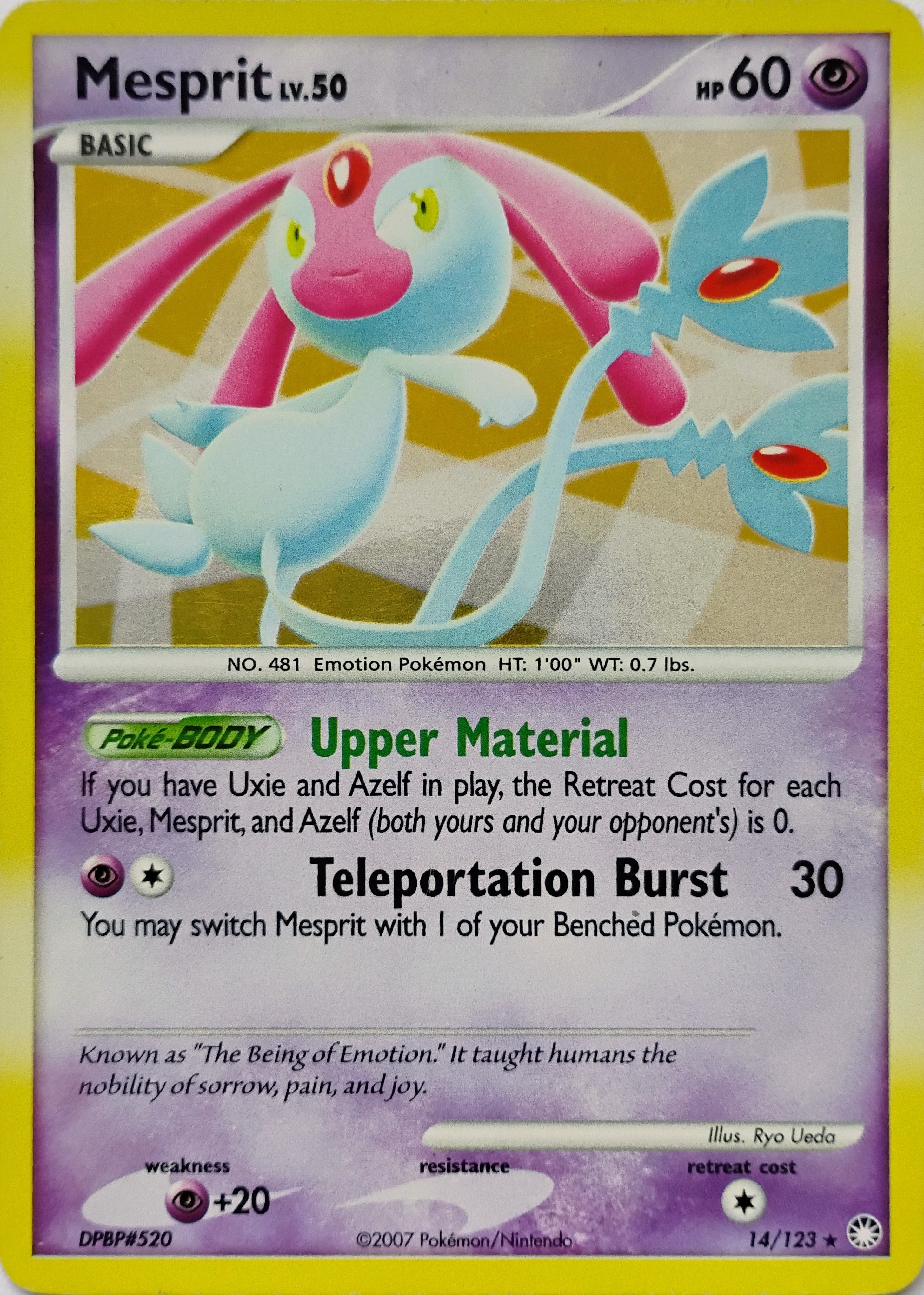 Pokémon tcg Mesprit Lv. 50 14/123 Holo