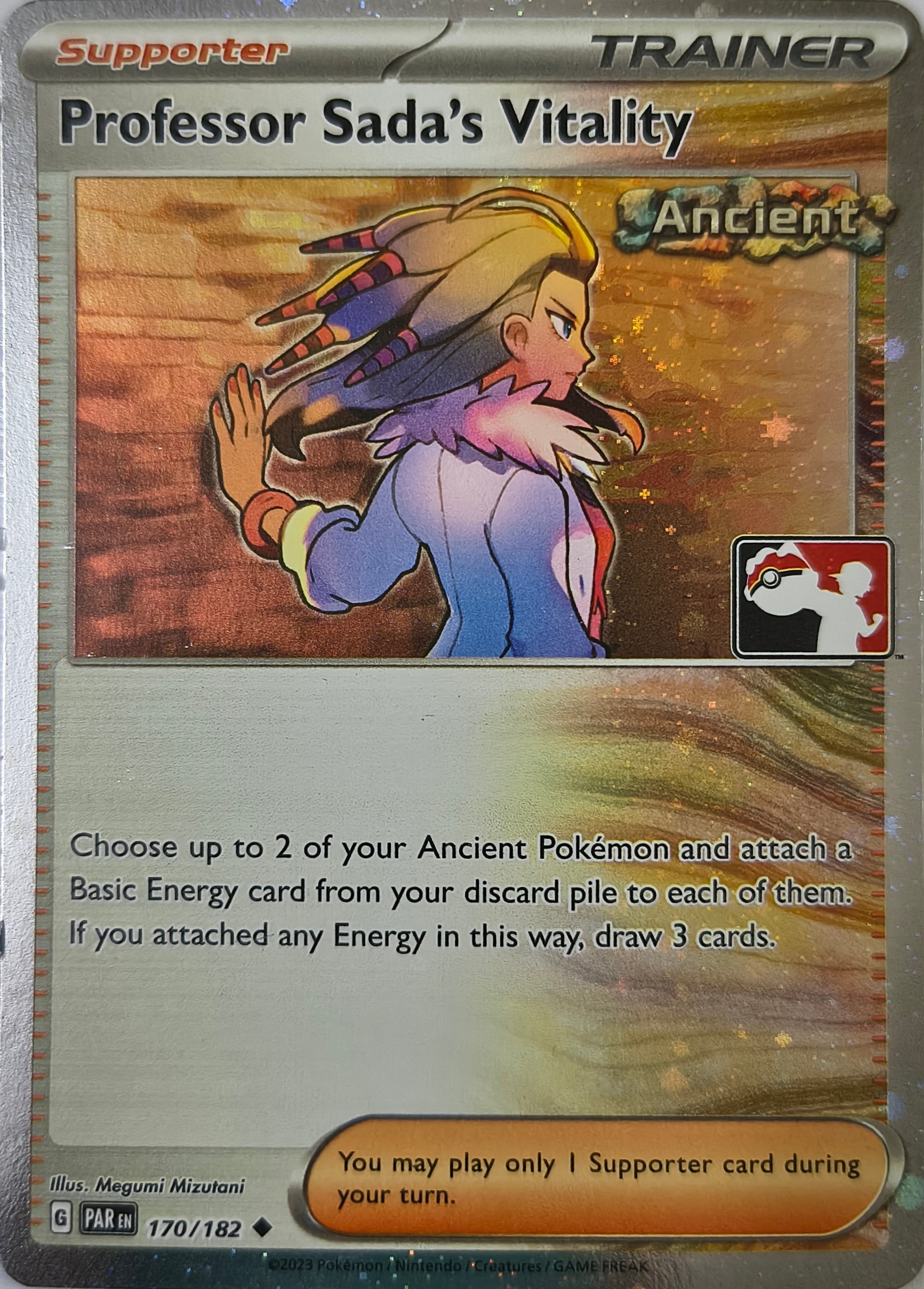 Pokémon tcg Professor Sada's Vitality 170/182 Holo Cosmo (Liga)