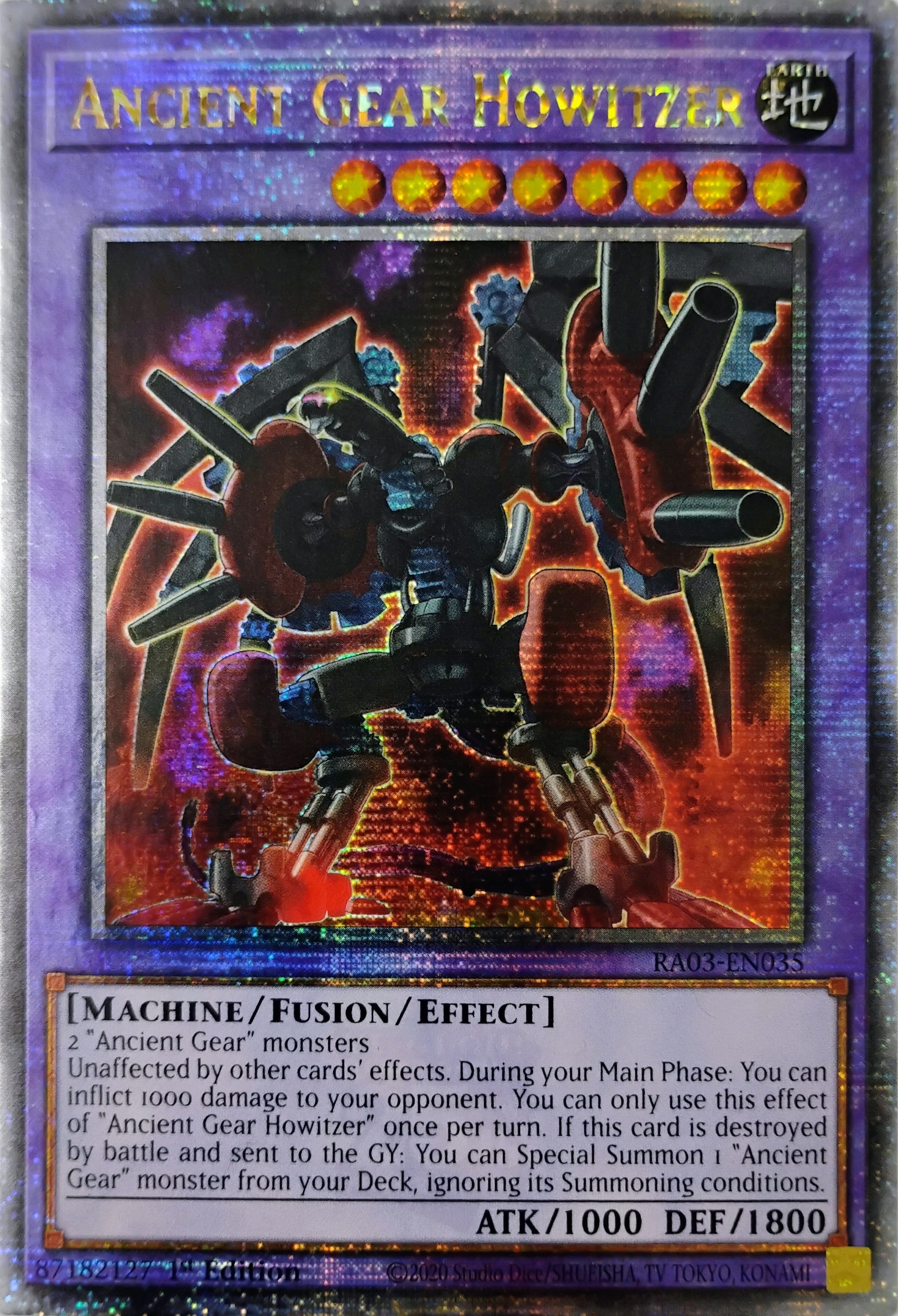 Yugioh! Ancient Gear Howitzer Ra03-en035 1st edition