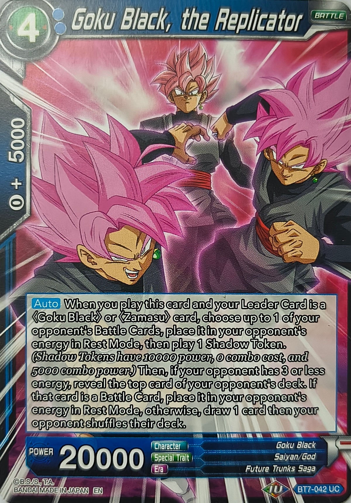 Dragon ball Tcg Goku Black, The Replicator Bt17-042