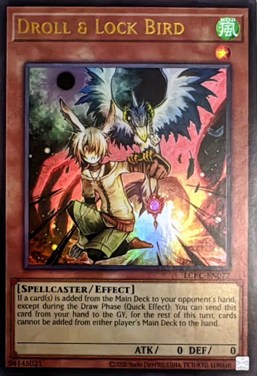 Yugioh! Droll & Lock Bird Lckc-En077 ultra