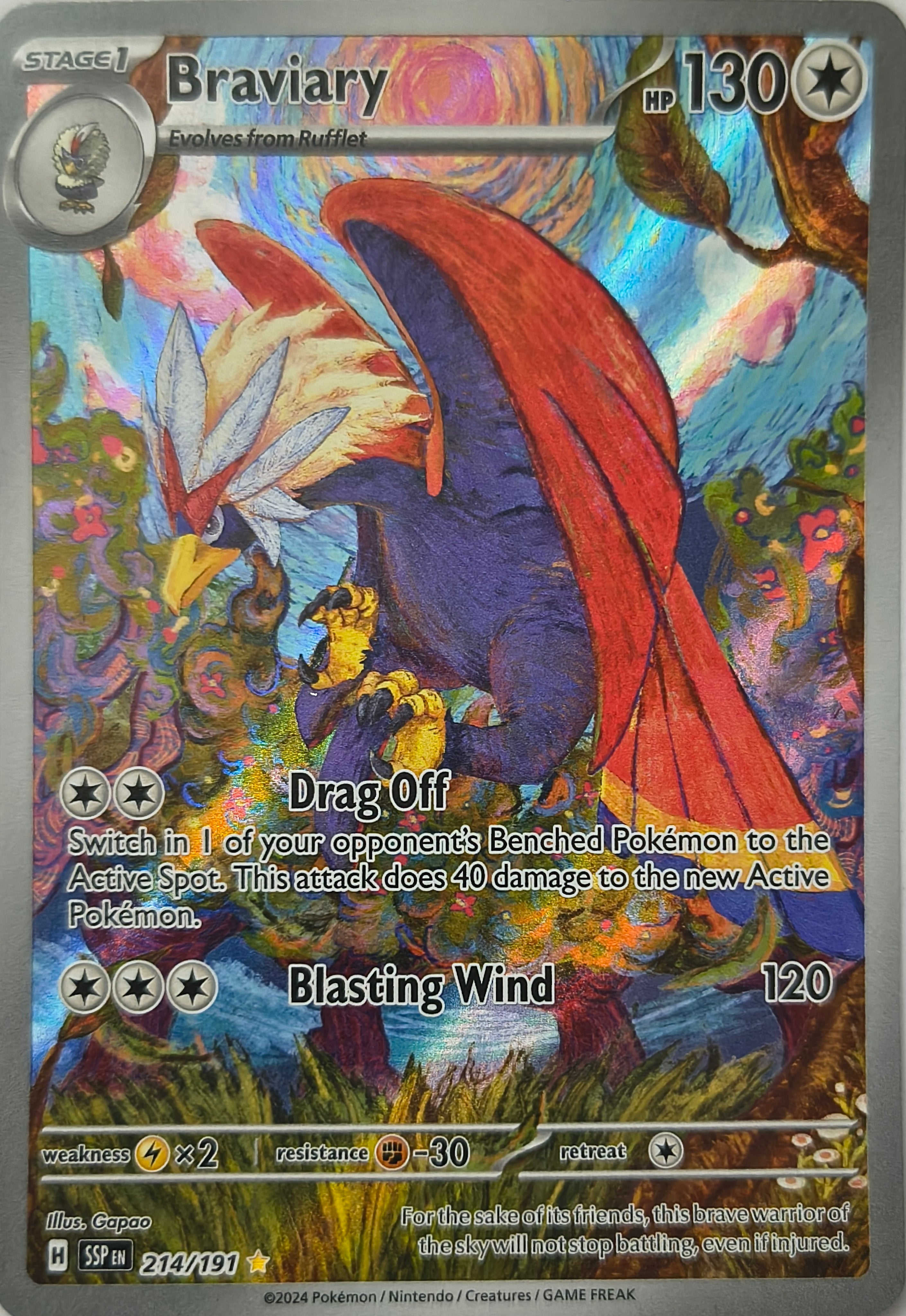 Pokémon tcg Braviary 214/191