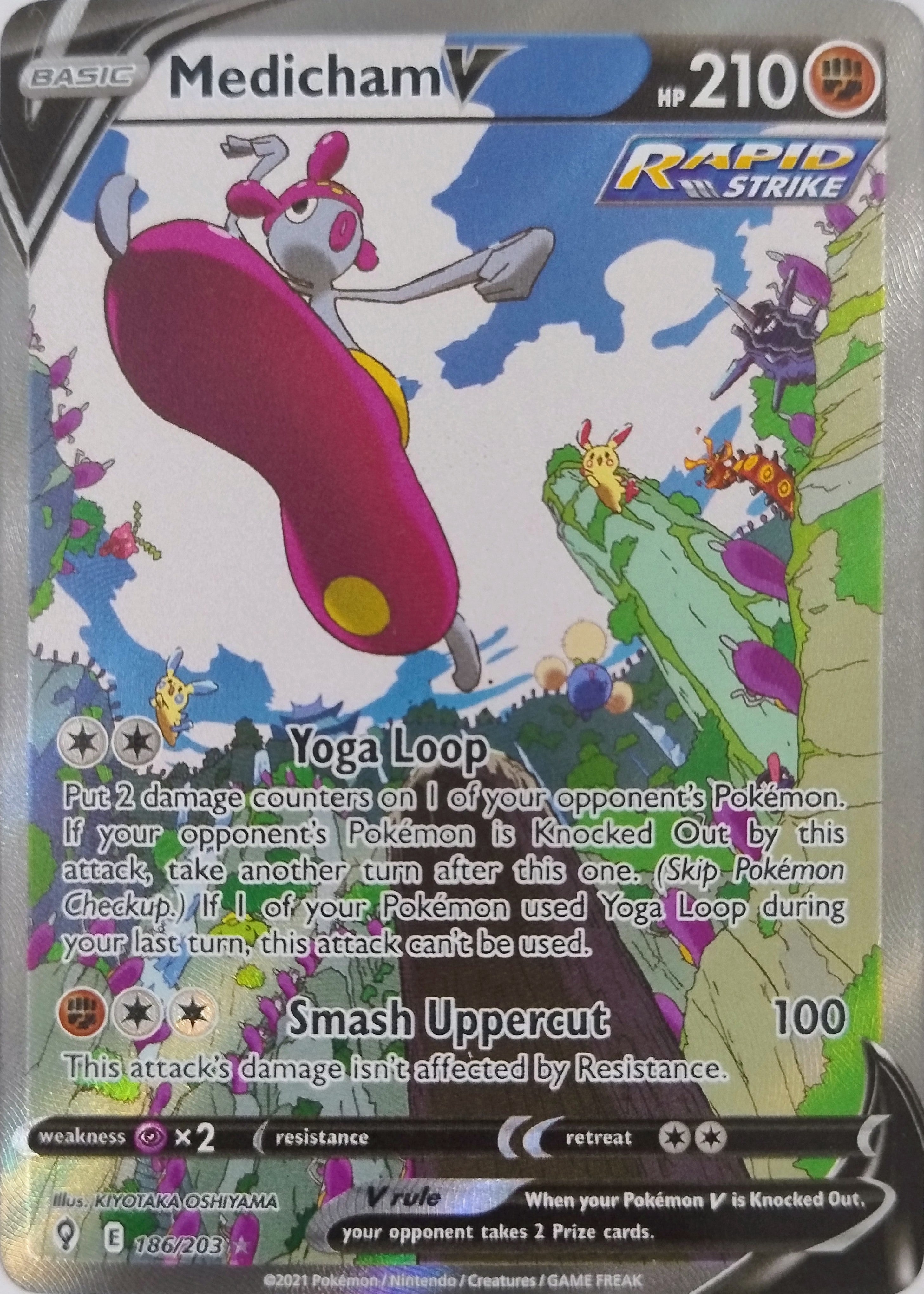 Pokémon Tcg Medicham V 186/203